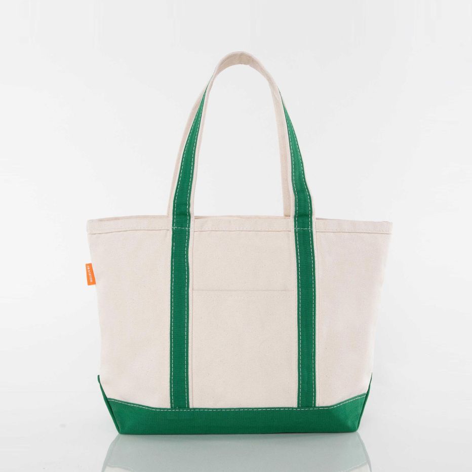 Medium Classic Canvas Tote in Emerald Green