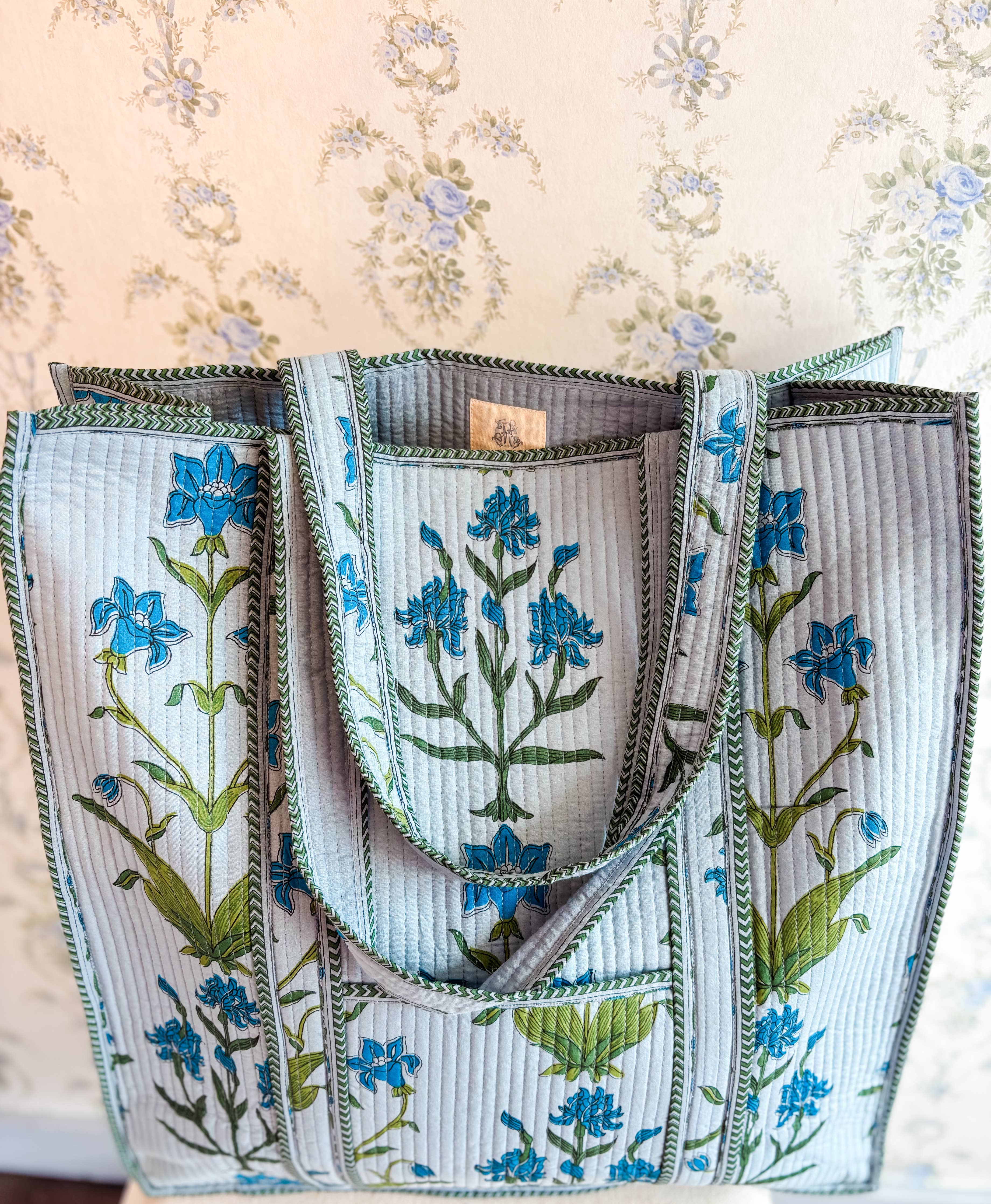 Iris Luxe Quilted Regular Tote Bag