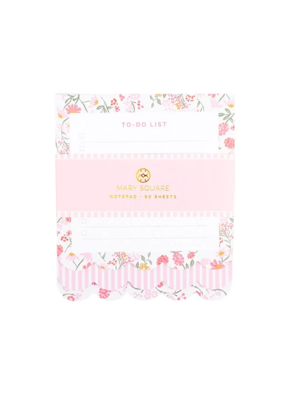 3 pads in one with pink floral prints and stripes 