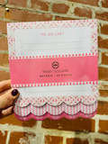 pink florals and stripes 3 pads in one 