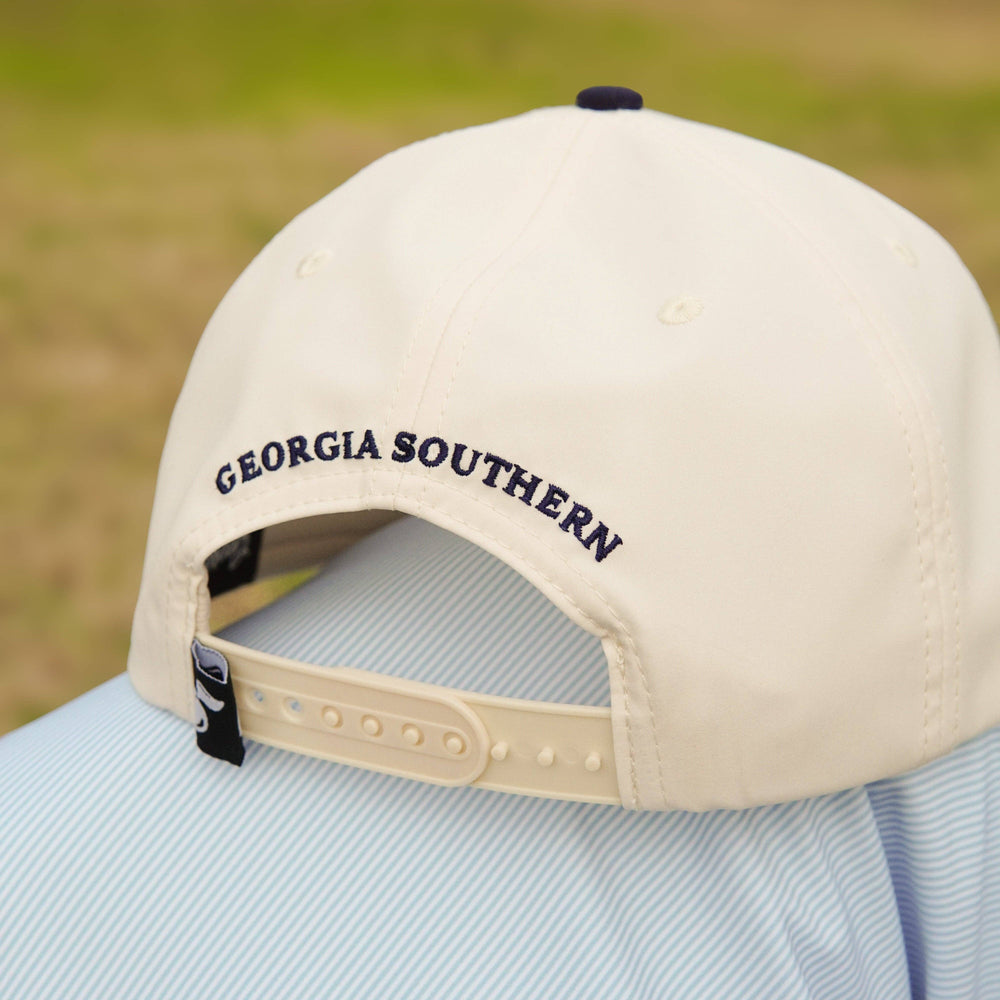 Georgia Southern Golf Logo Hat in Blue and Cream