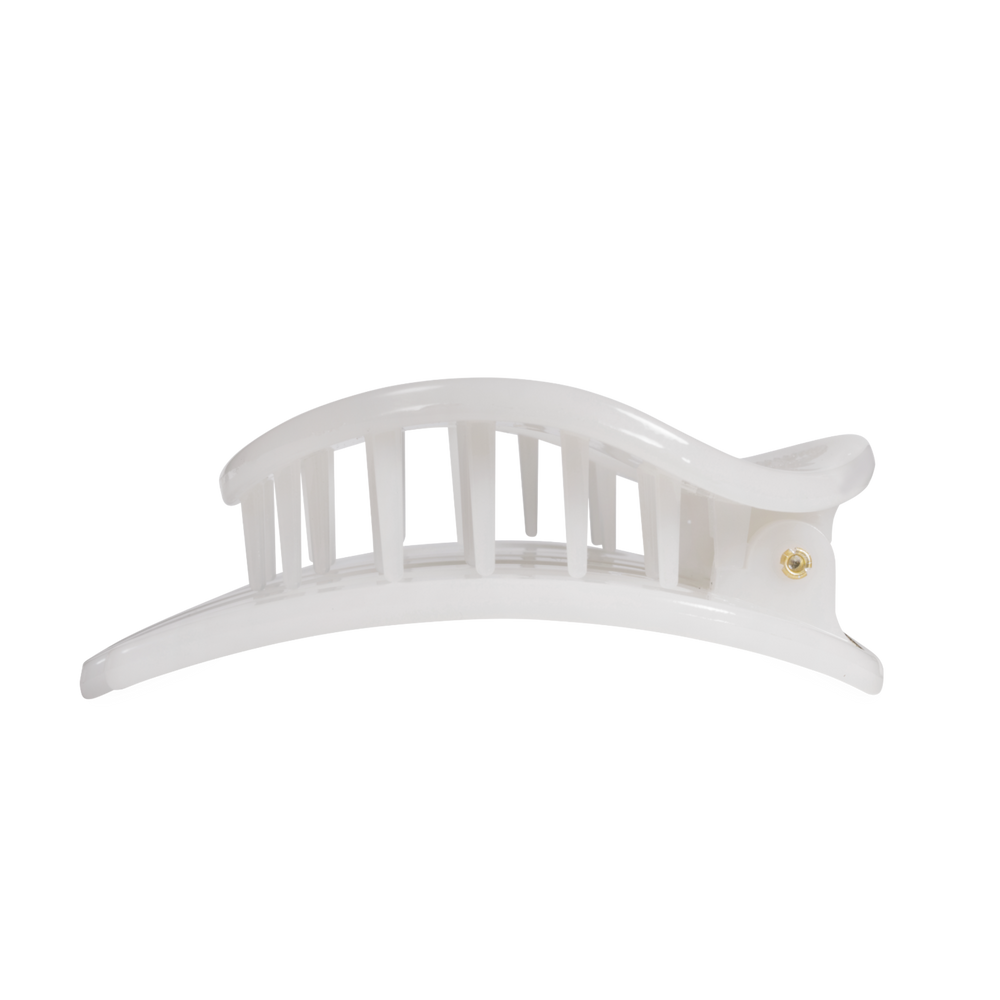 Coconut White Large Flat Circle Hair Clip
