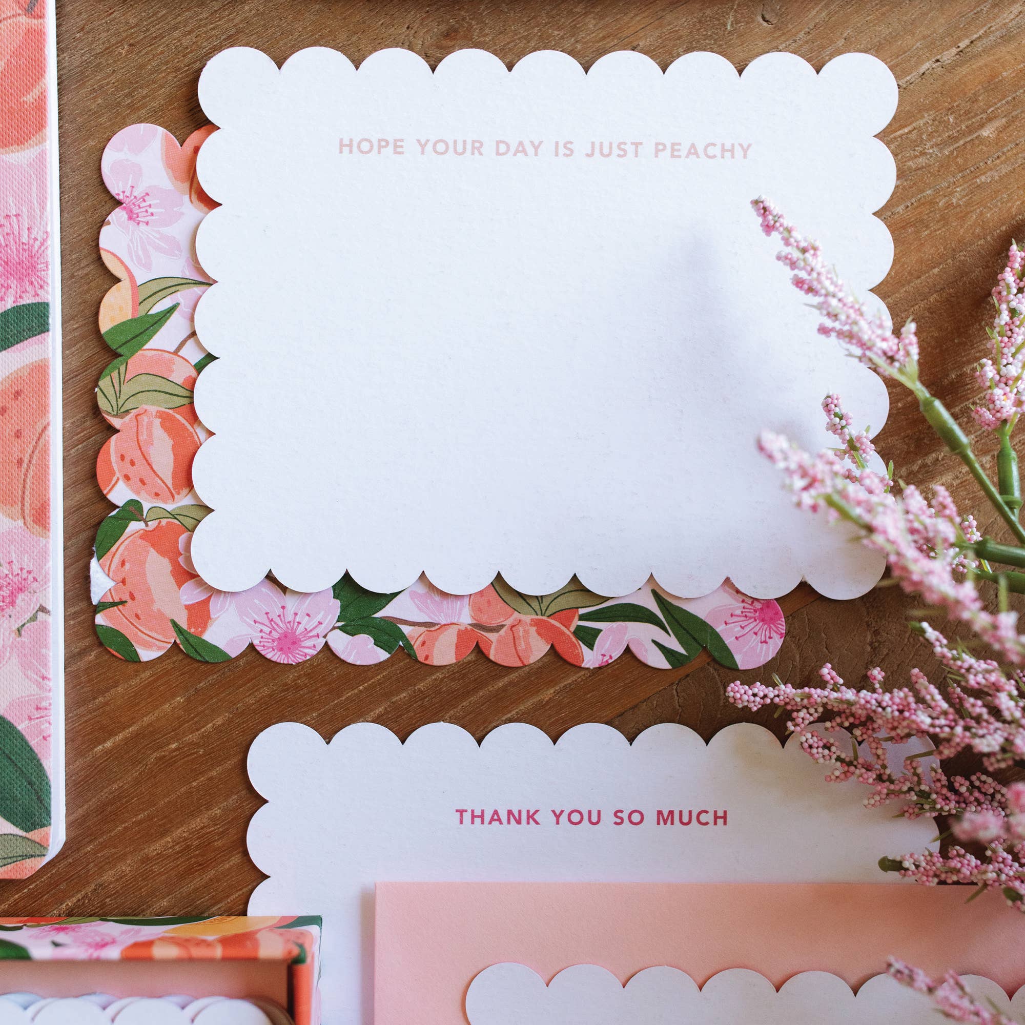 Peach Blossom Assorted Notecard Set