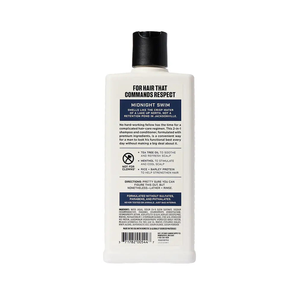 Duke Cannon Shampoo + Conditioner - Midnight Swim