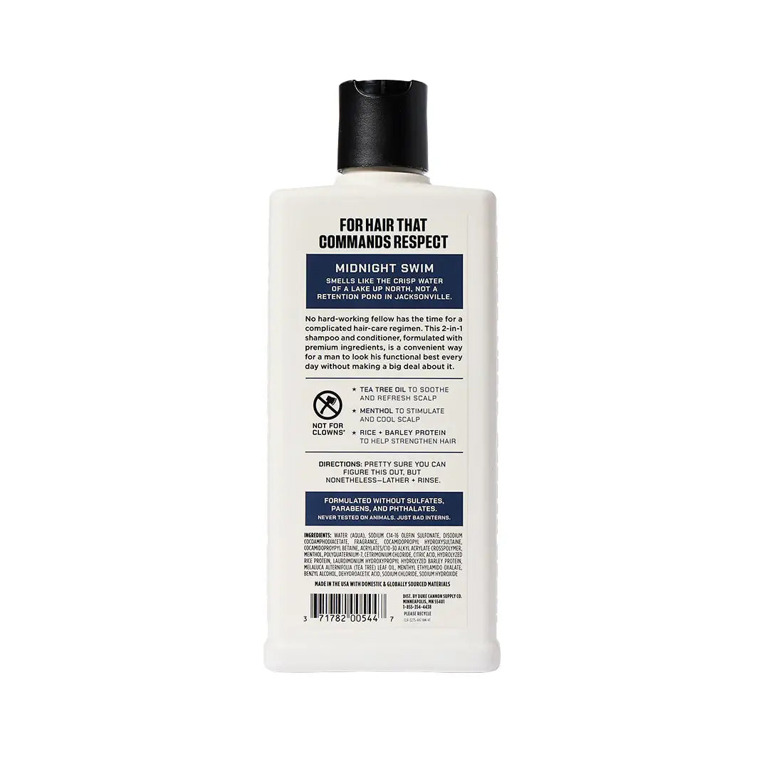 Duke Cannon Shampoo + Conditioner - Midnight Swim