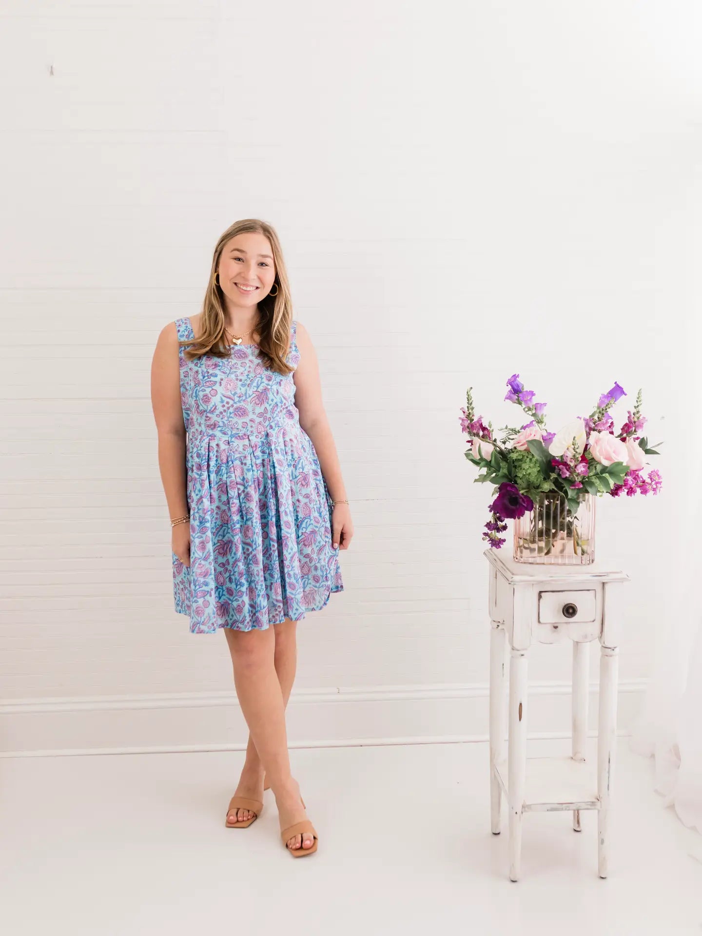 Santorini Sunset Mini Dress