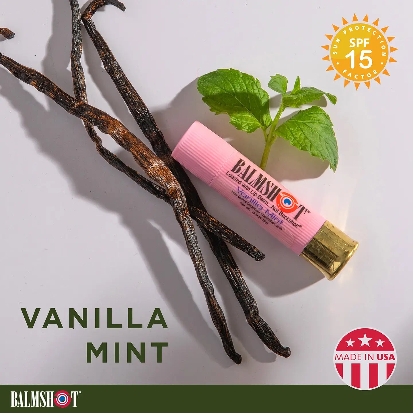 Balmshot Pure Pink Vanilla Mint Lip Balm
