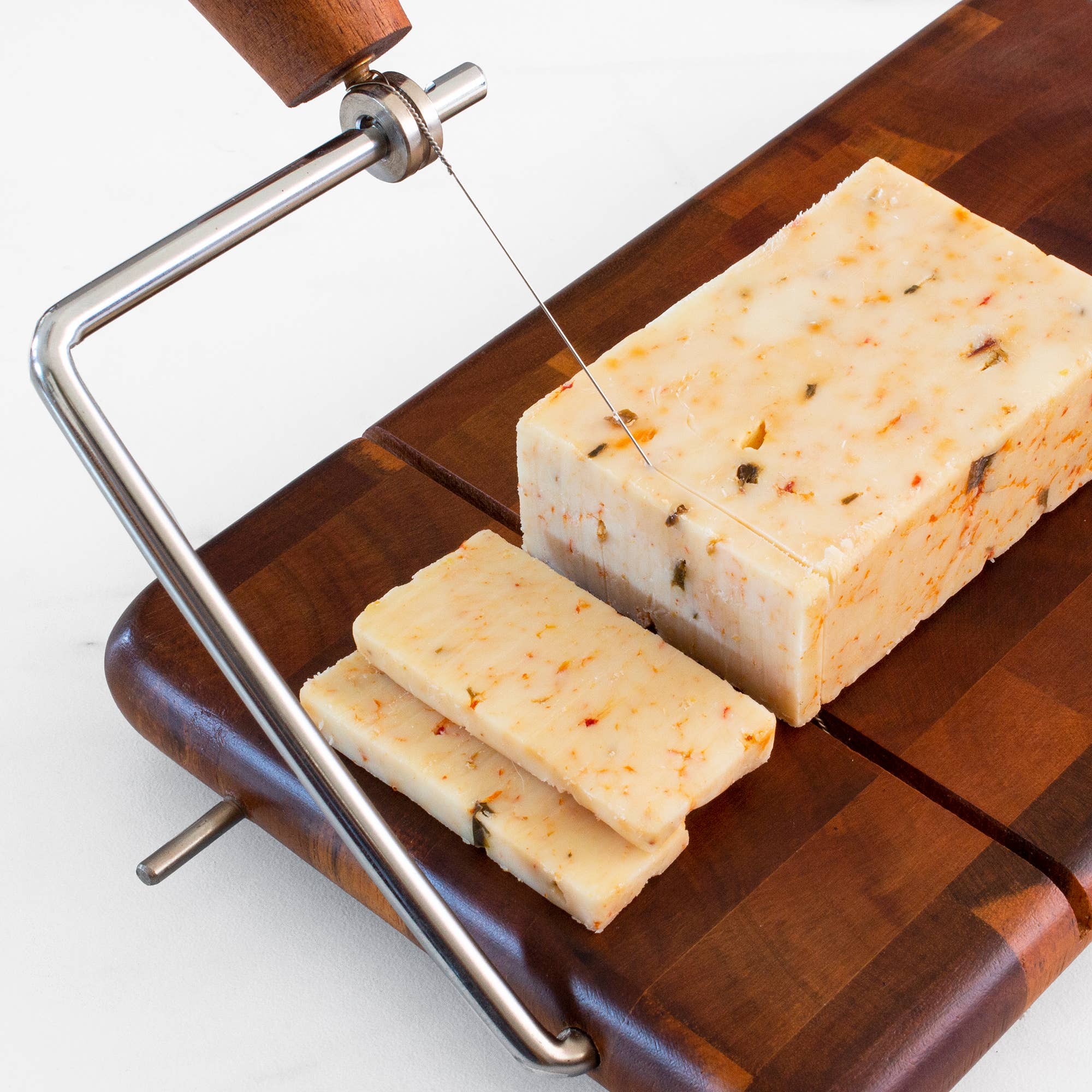 Acacia Serving Board with Cheese Slicer