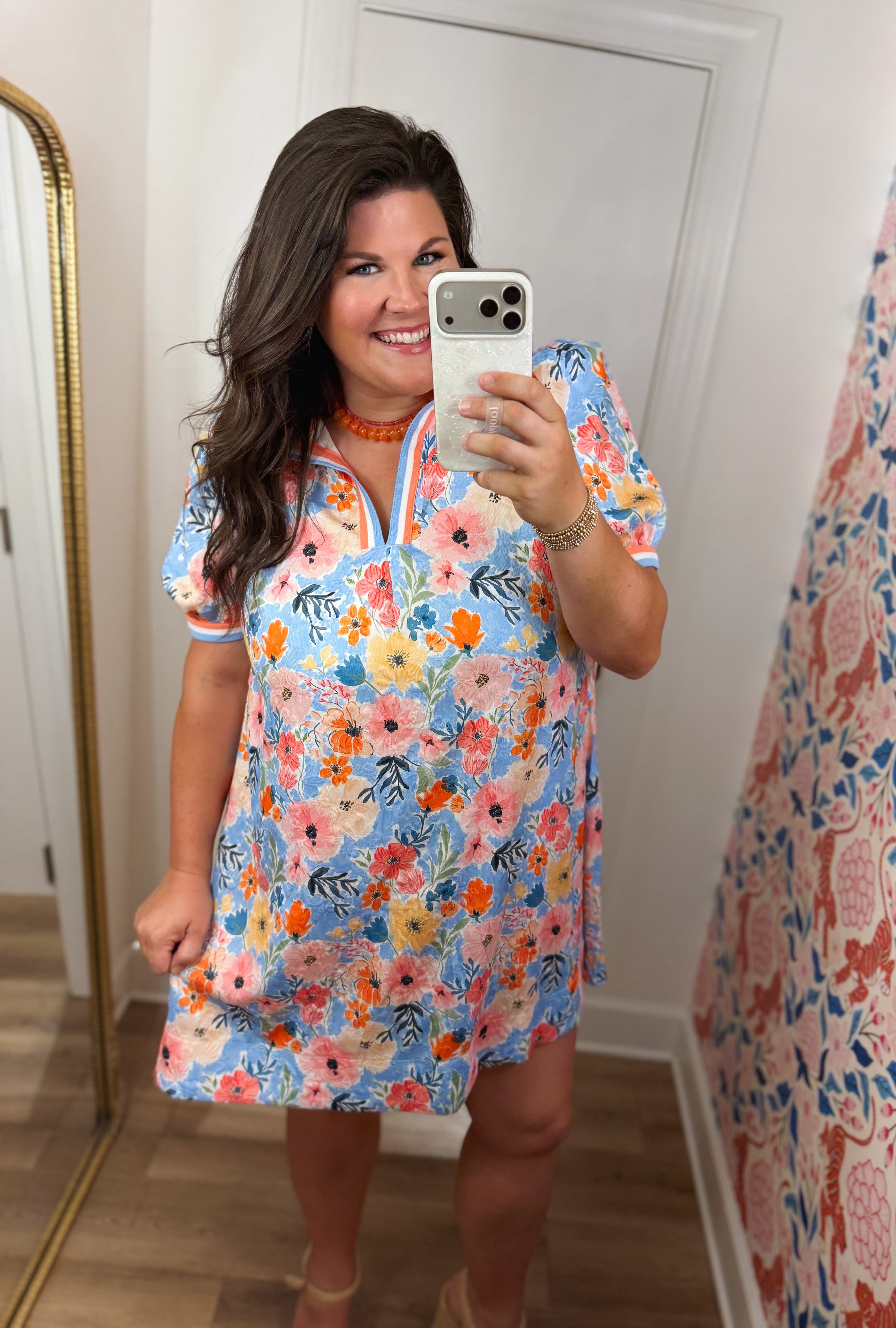 The Ariana Floral Mini Dress (XL-2X)