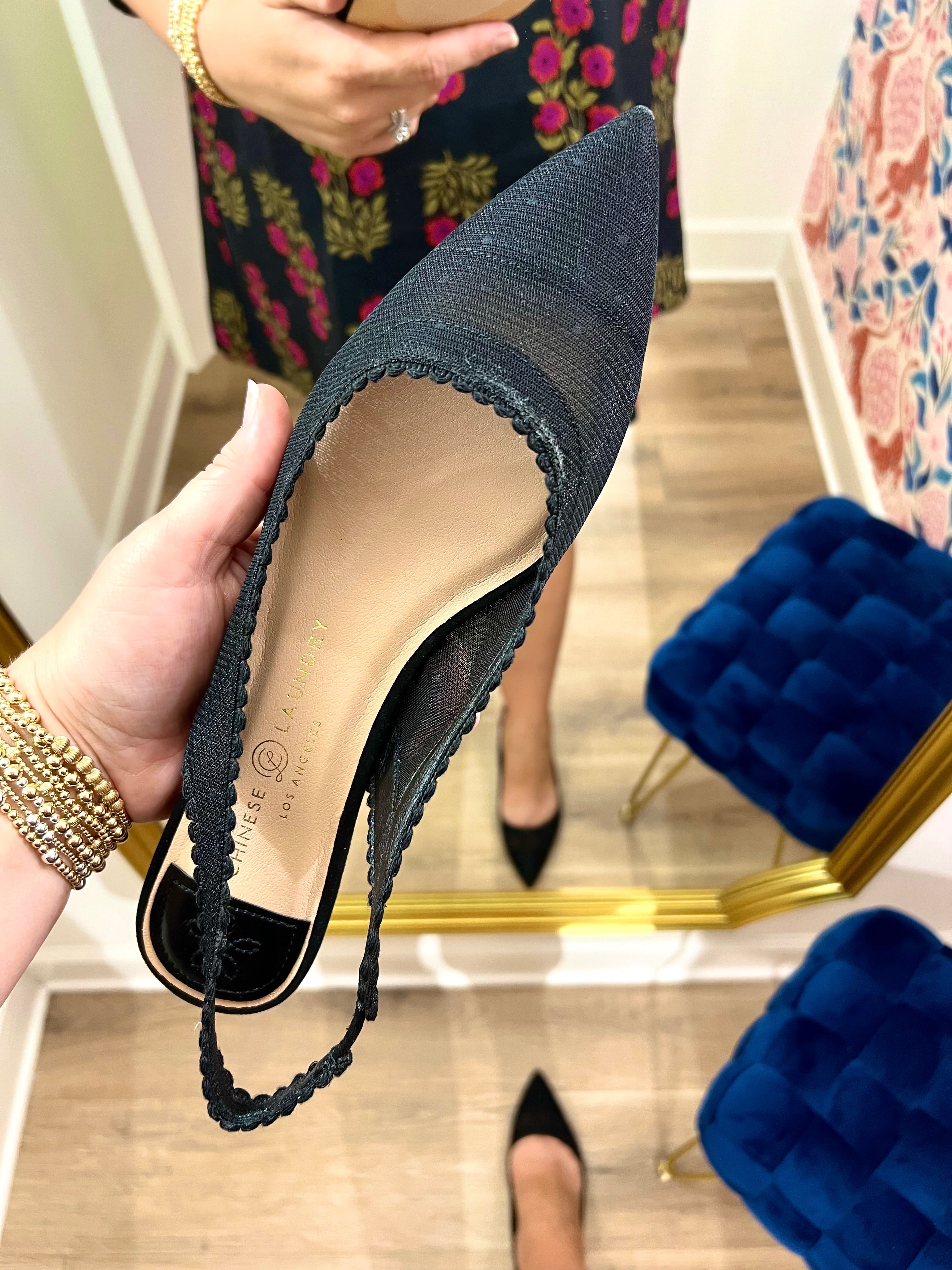 Mayberry Slingback Pump in Black