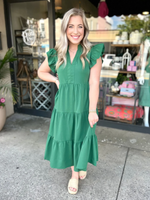 The Elizabeth Dress in Green