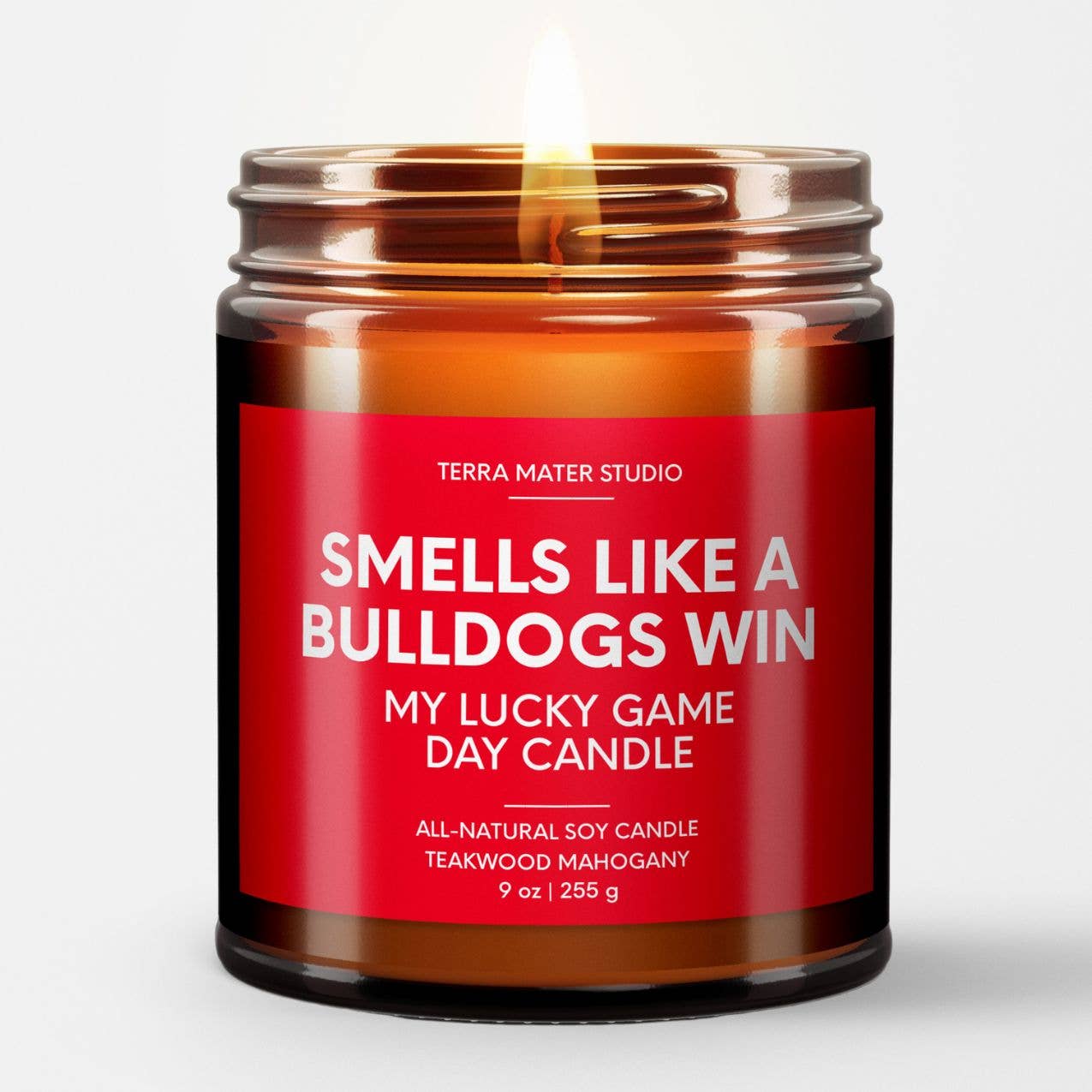 Smells Like A Bulldogs Win Game Day Candle- 9oz