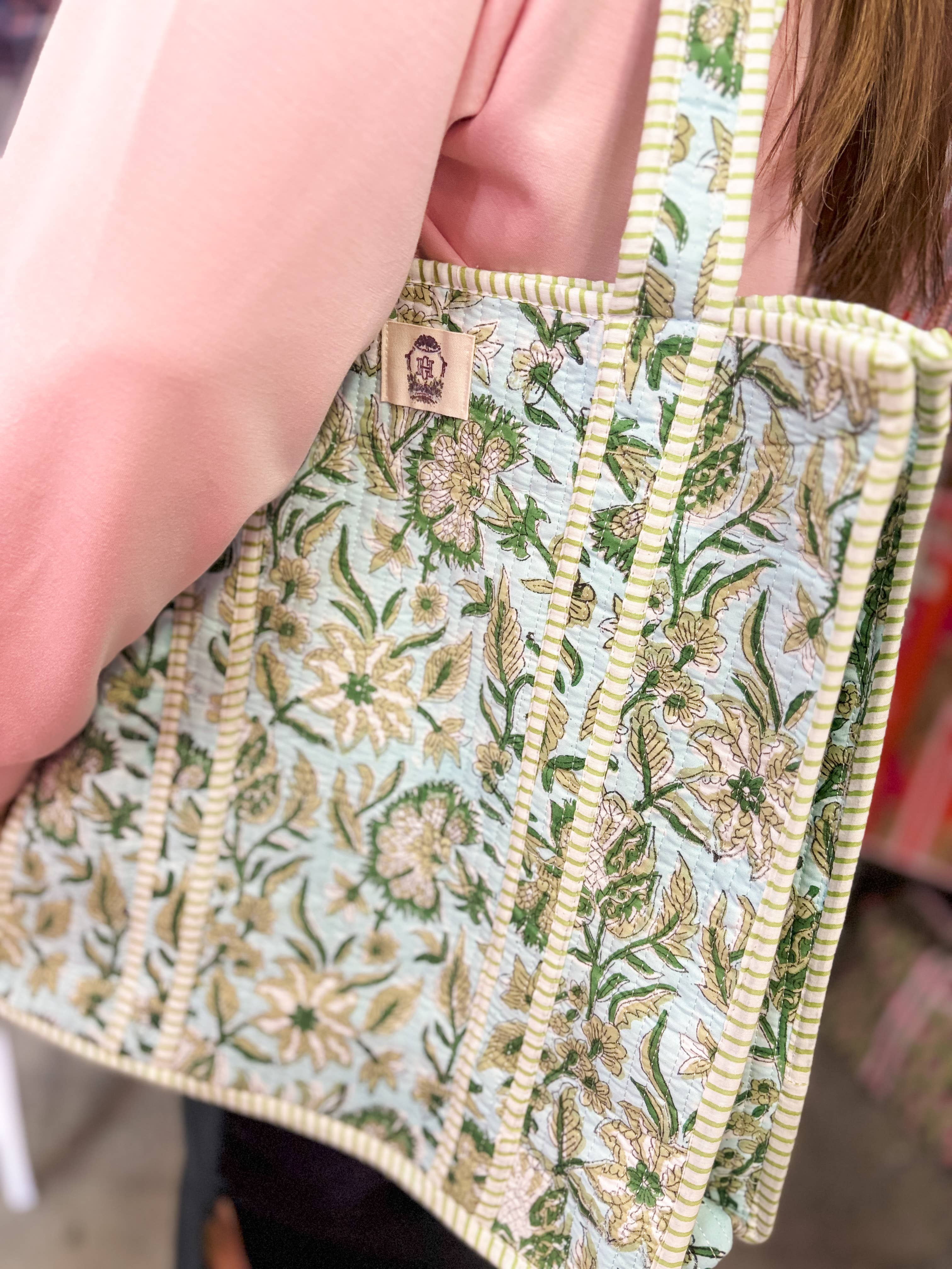 Georgia Vine Quilted Tote Bag