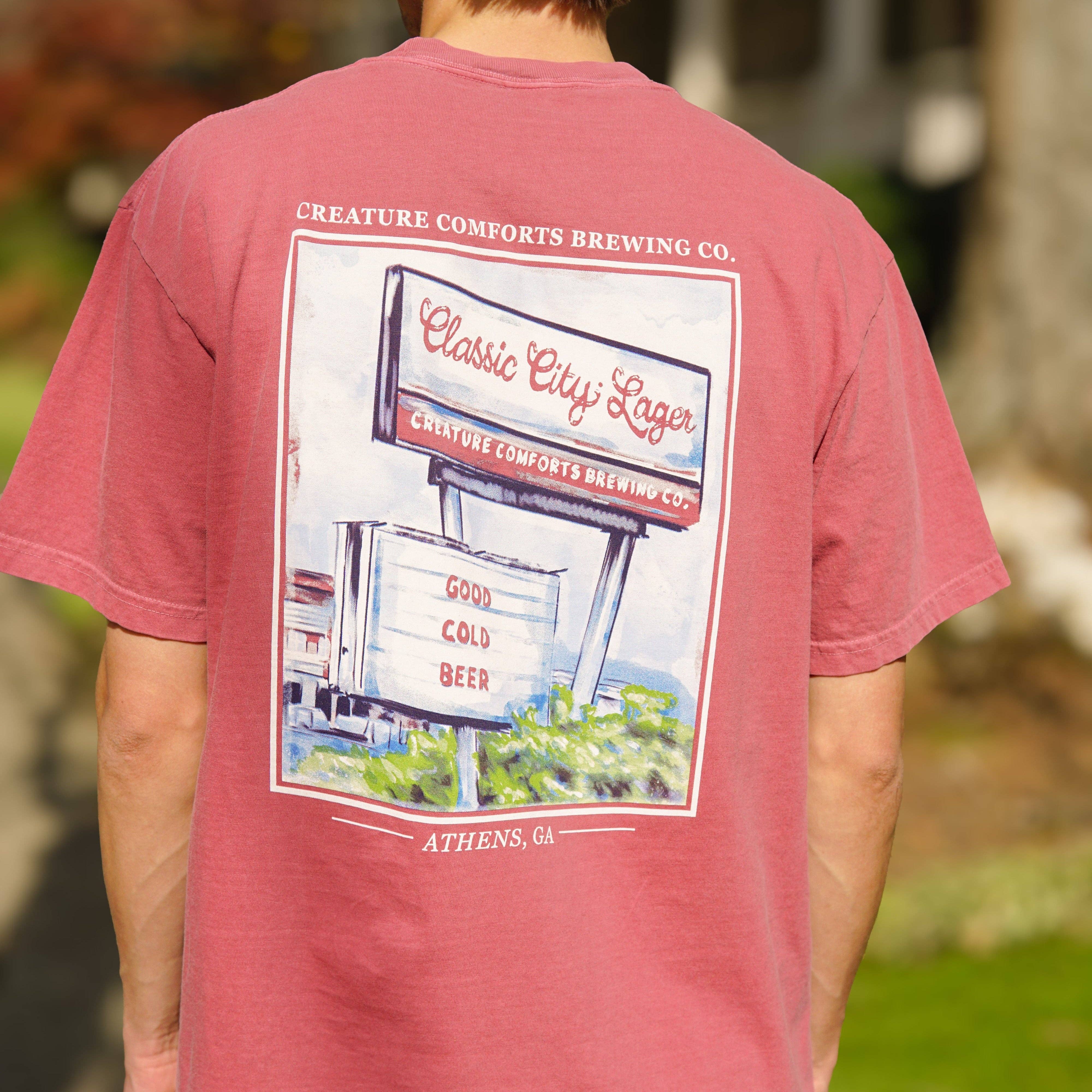 Creature Comforts Marquee Tee in Red