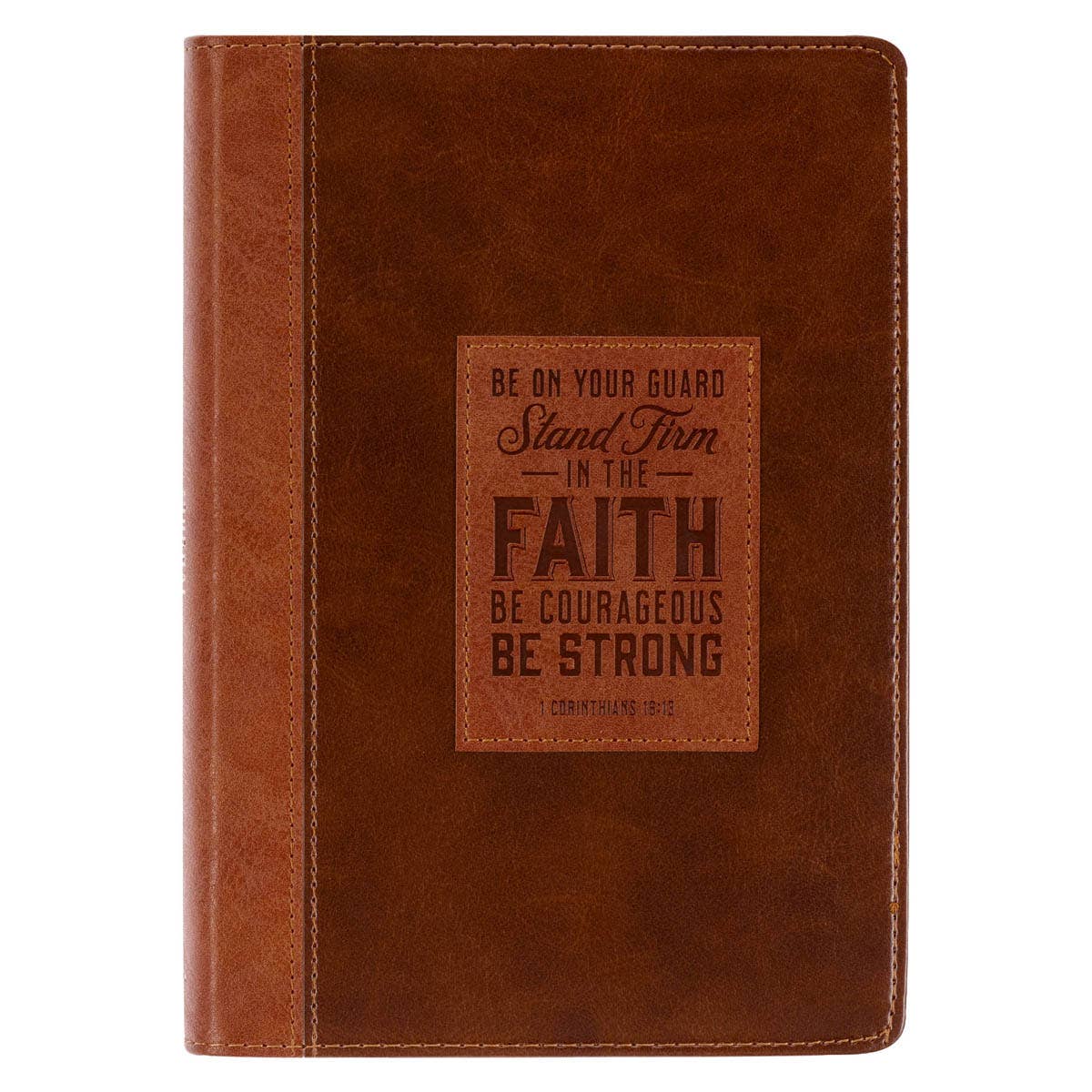 Journal Classic Brown Two-tone Stand Firm 1 Cor. 16:13