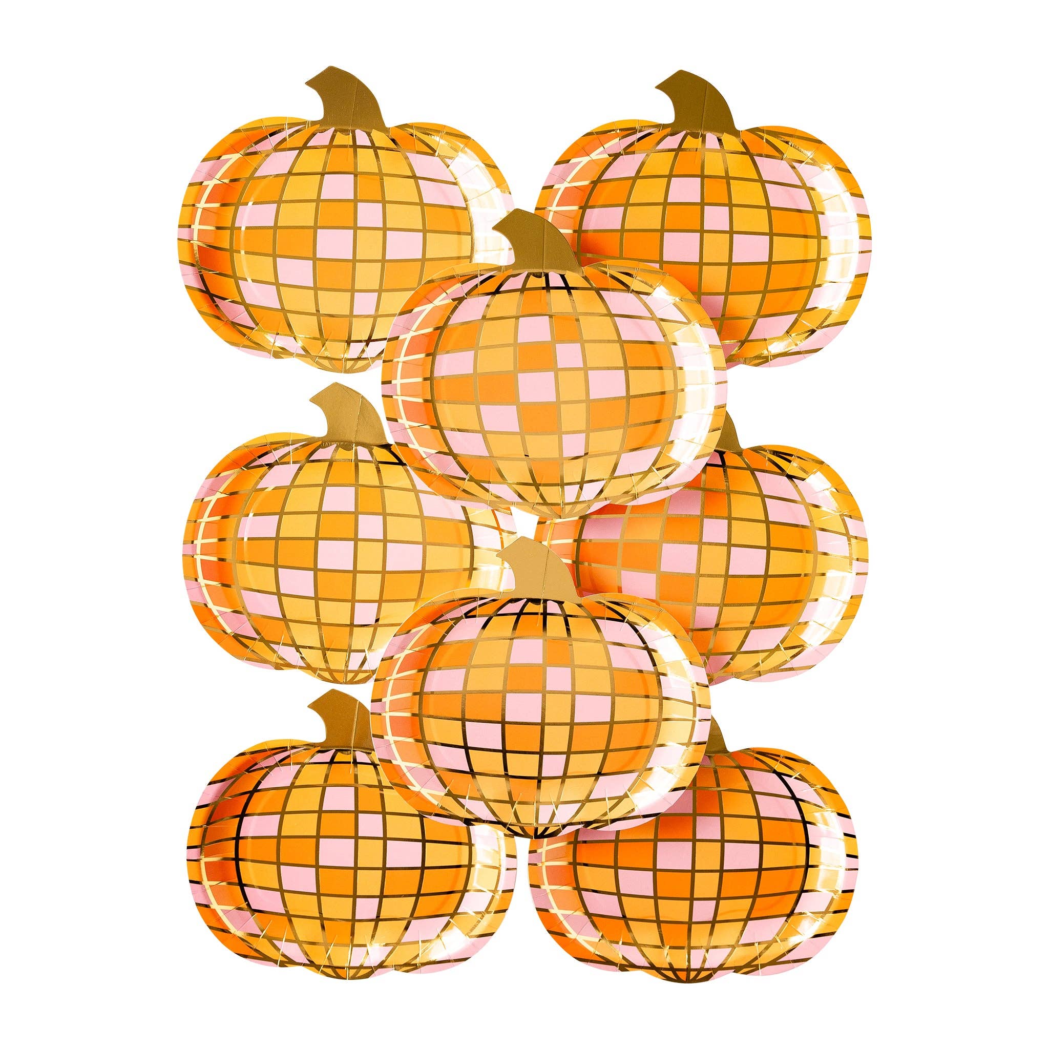 Disco Pumpkin Plate (Set of 8)