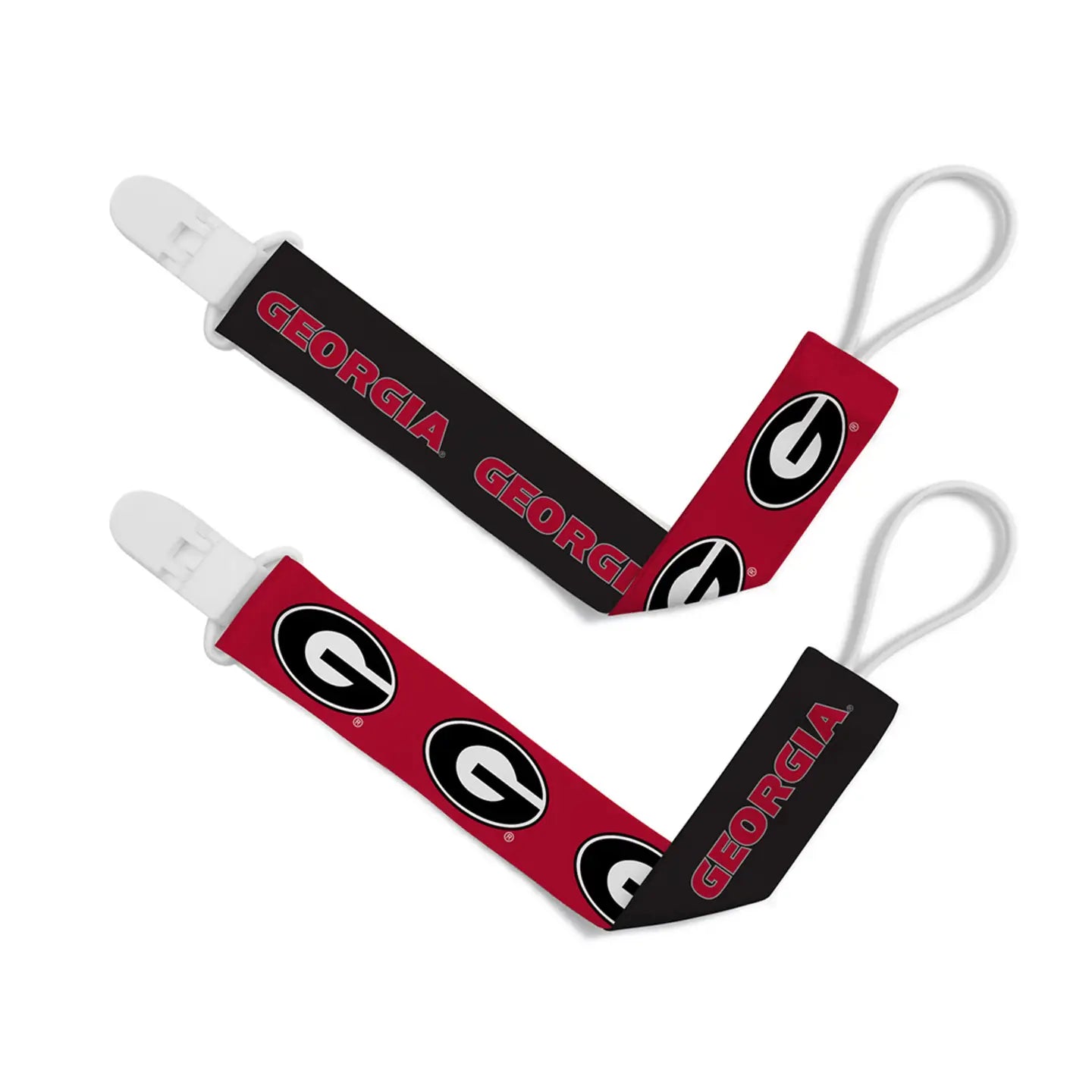 University of Georgia Pacifier Clips