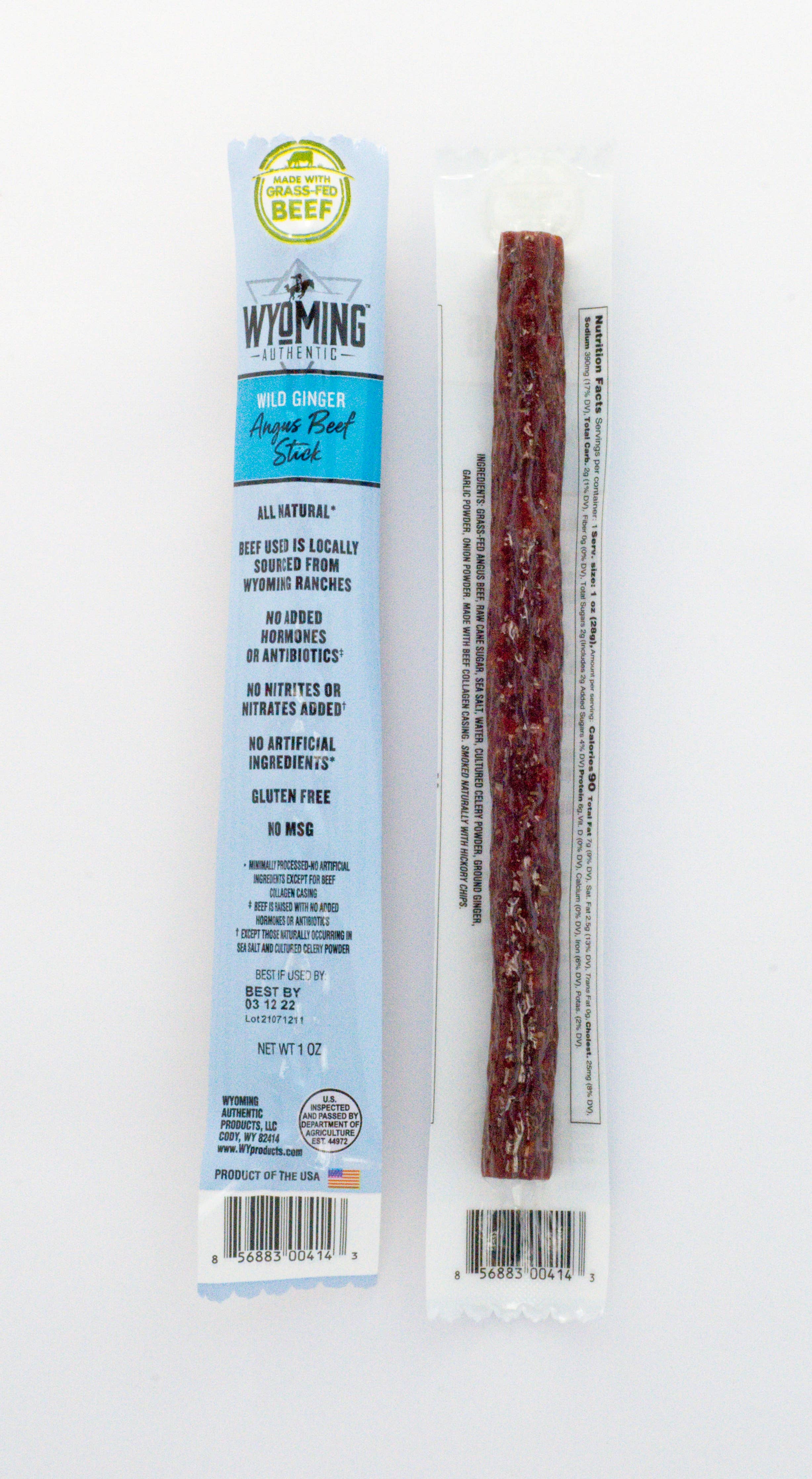 Wild Ginger Beef Sticks (1oz)