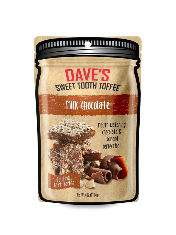 Dave’s Sweet Tooth Milk Chocolate Toffee - 4oz