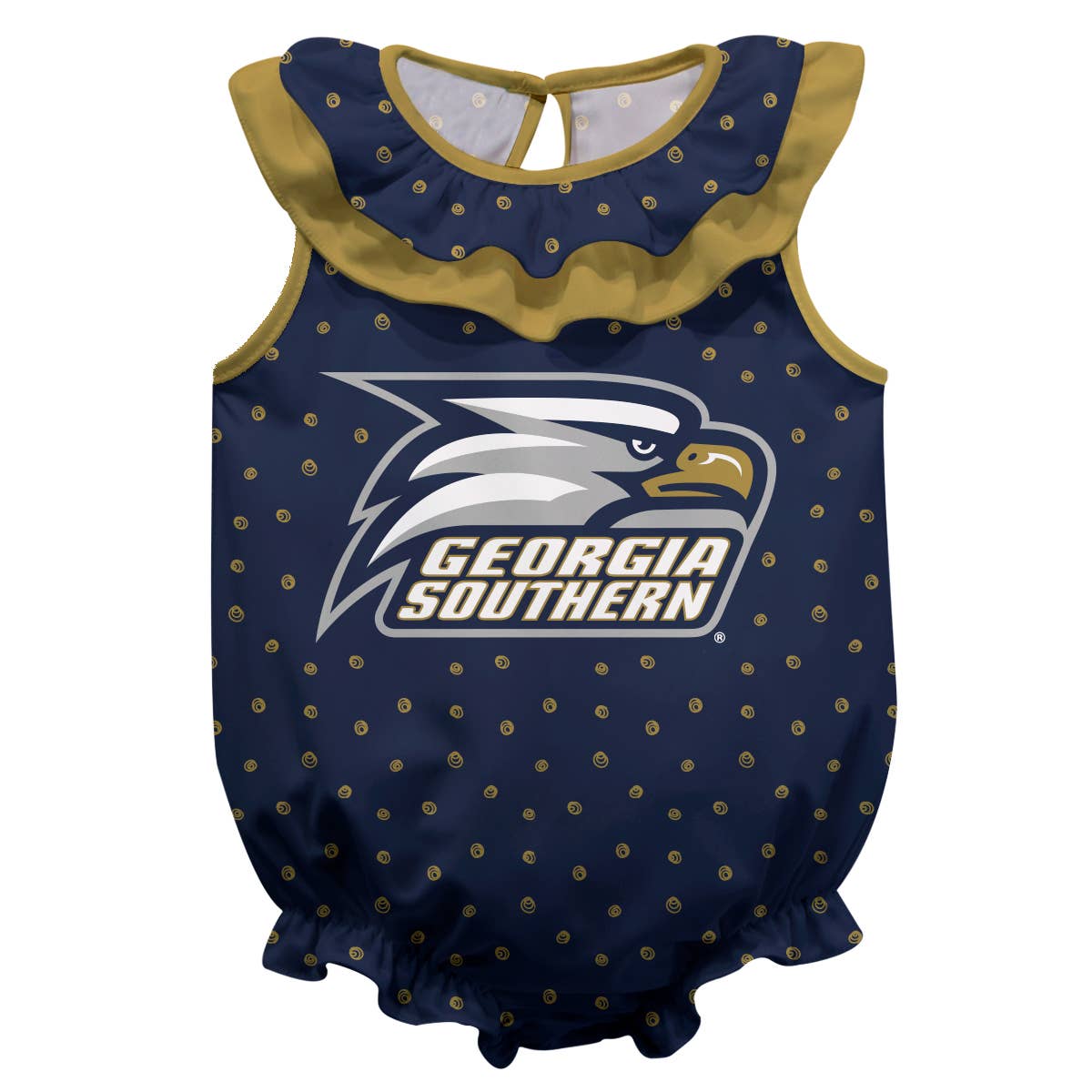 Georgia Southern Eagles Ruffle Onesie