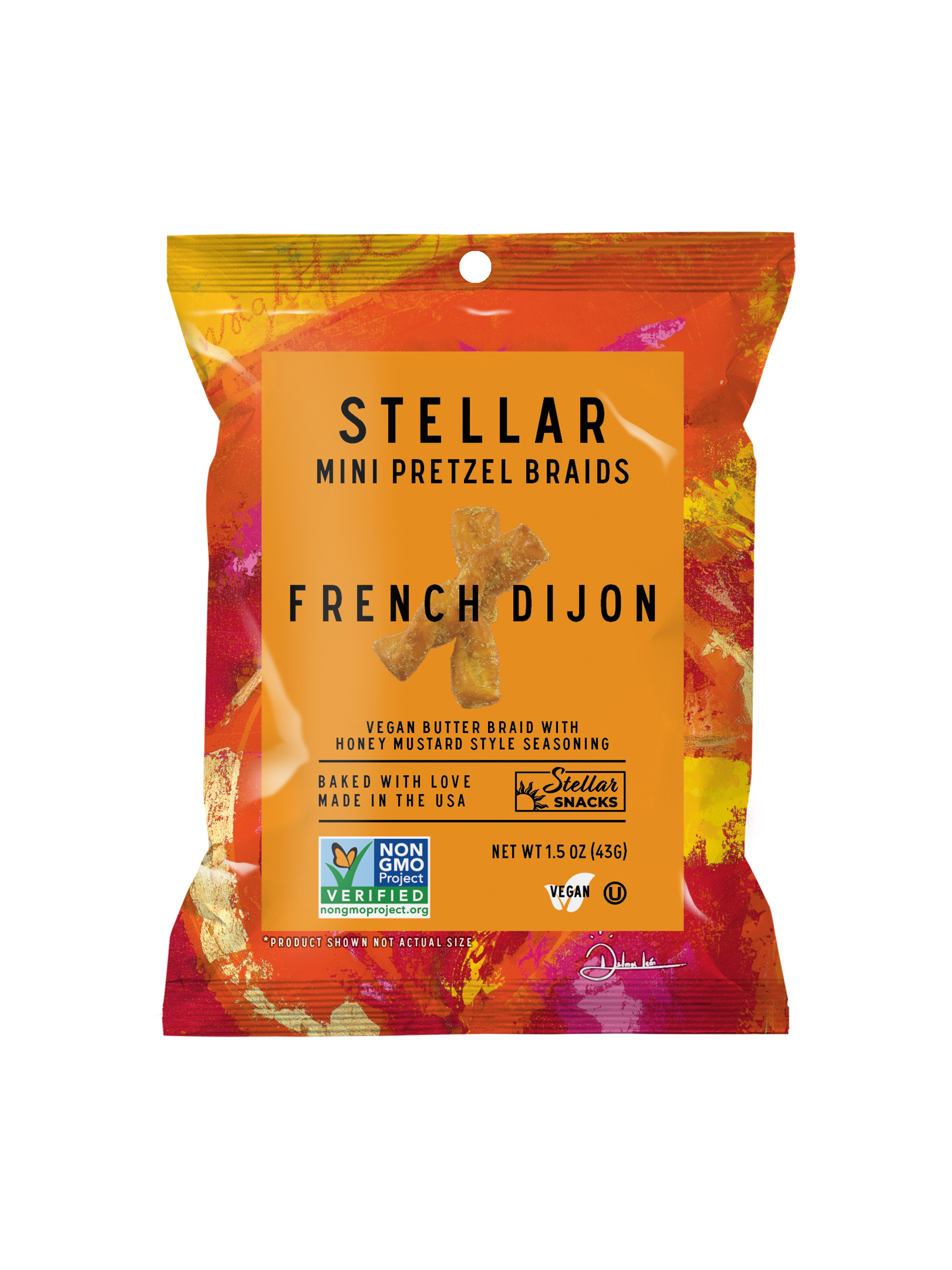 Stellar Pretzel Braids - French Dijon - 1.5oz