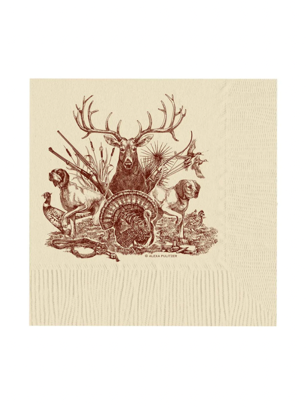 On The Hunt Beverage Napkins