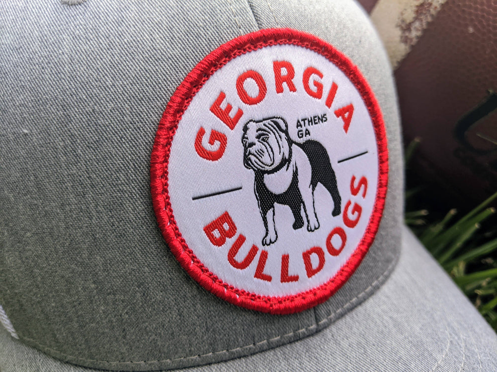 Georgia Bulldogs Grey & White Trucker Hat