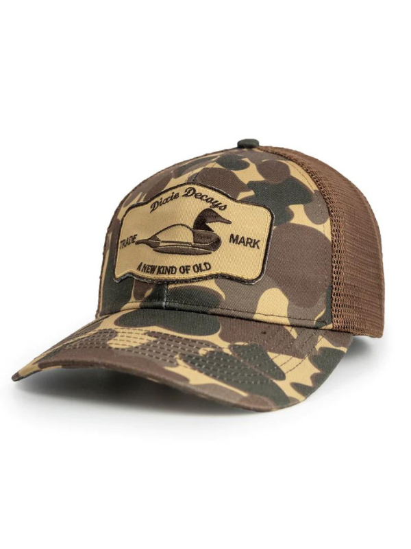 Frogskin Camo in Brown Hat by Dixie Decoys