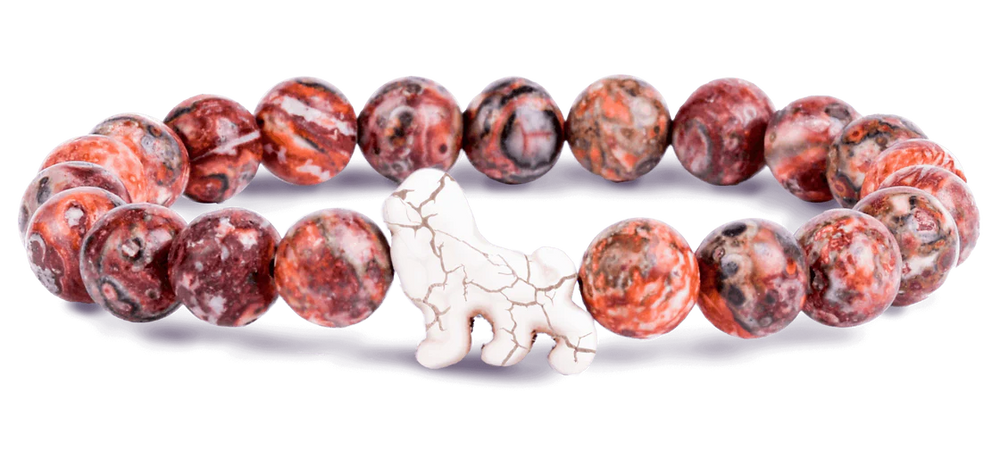 Fahlo Lion Bracelet in Sahara Stone