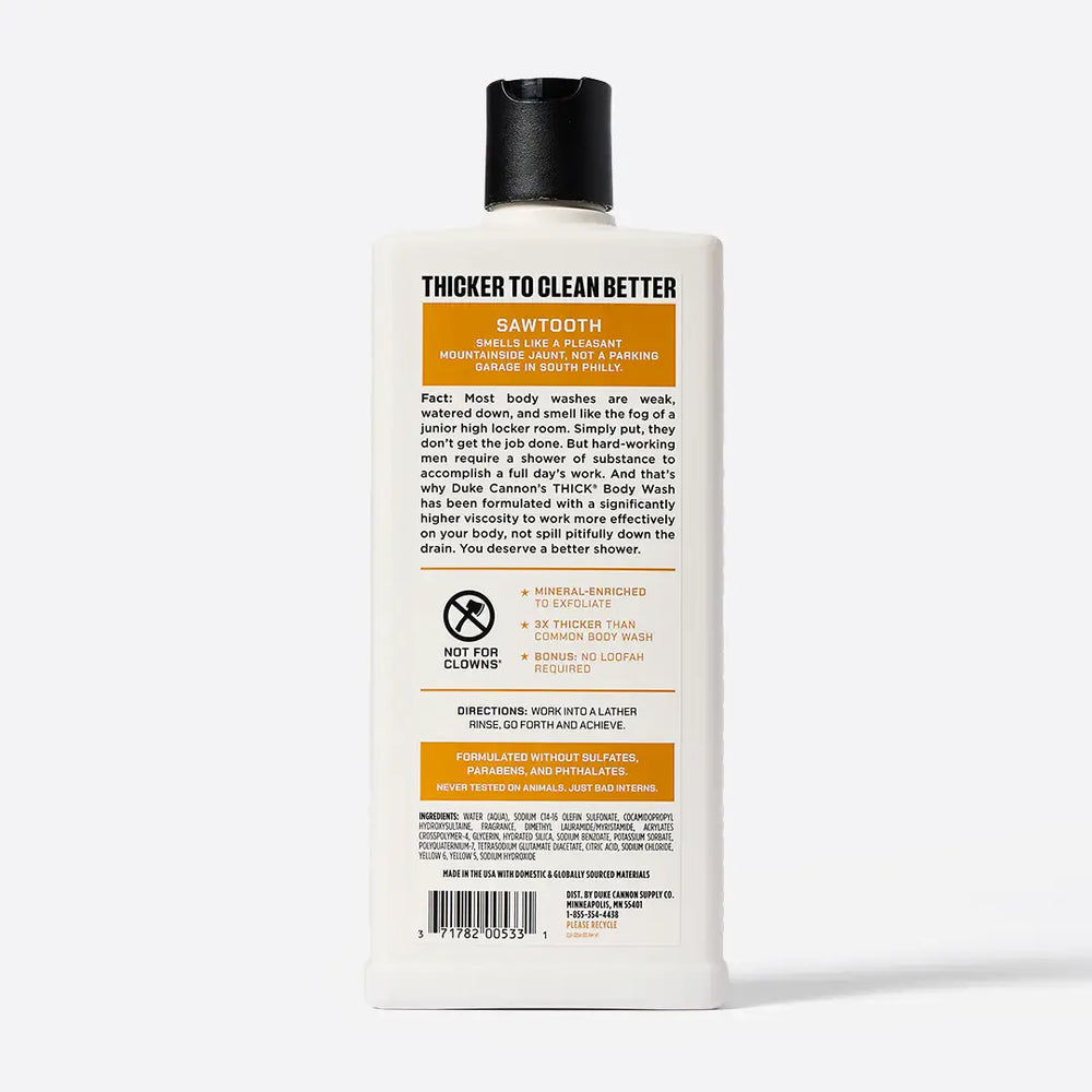 Duke Cannon Body Wash - Sawtooth 18oz