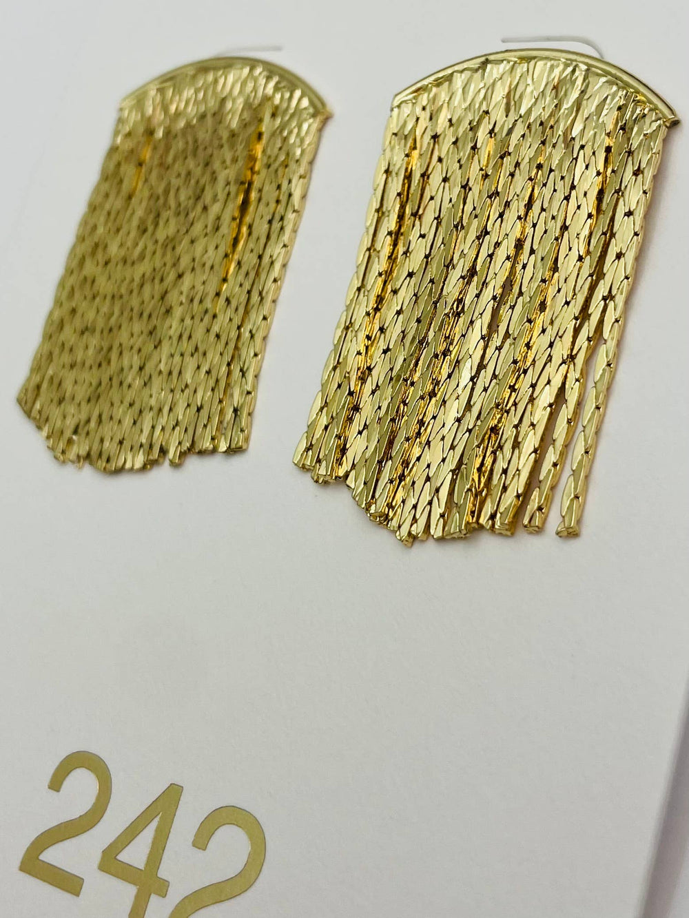 Fringe Gold Earrings