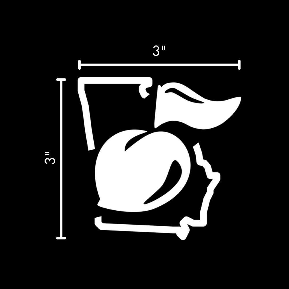Peach Decal
