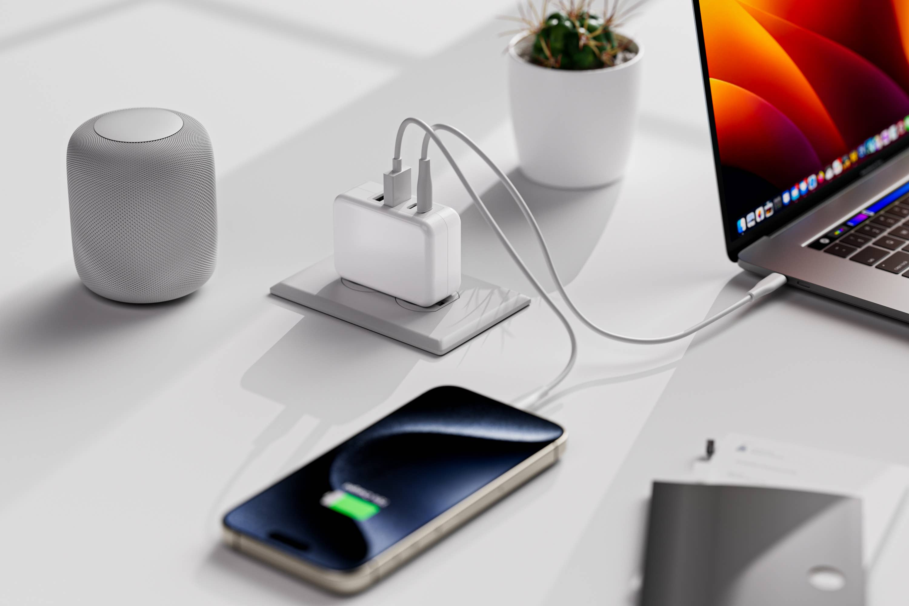 4-Port USB 20W Wall Charger