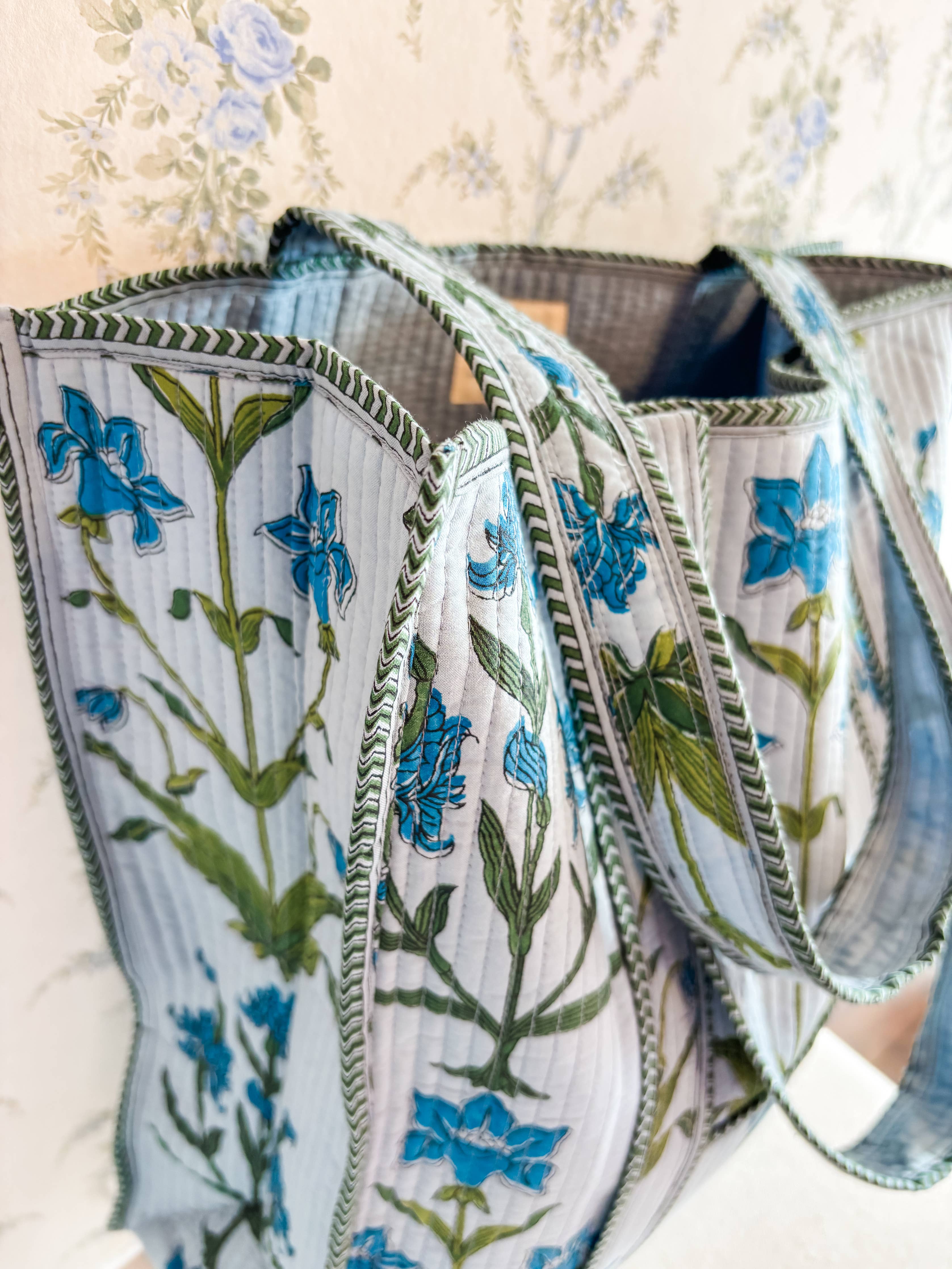 Iris Luxe Quilted Regular Tote Bag