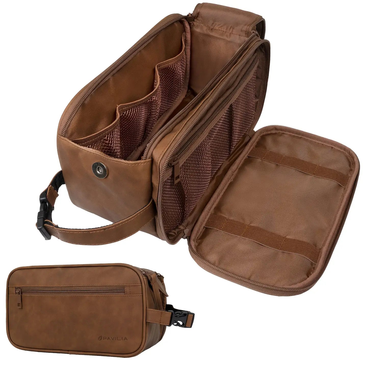 Men's Brown Toiletry Bag