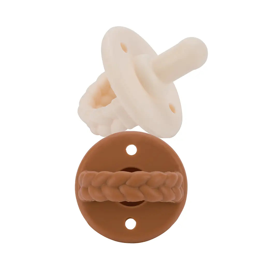 Sweetie Soother Coconut & Toffee Pacifier Set