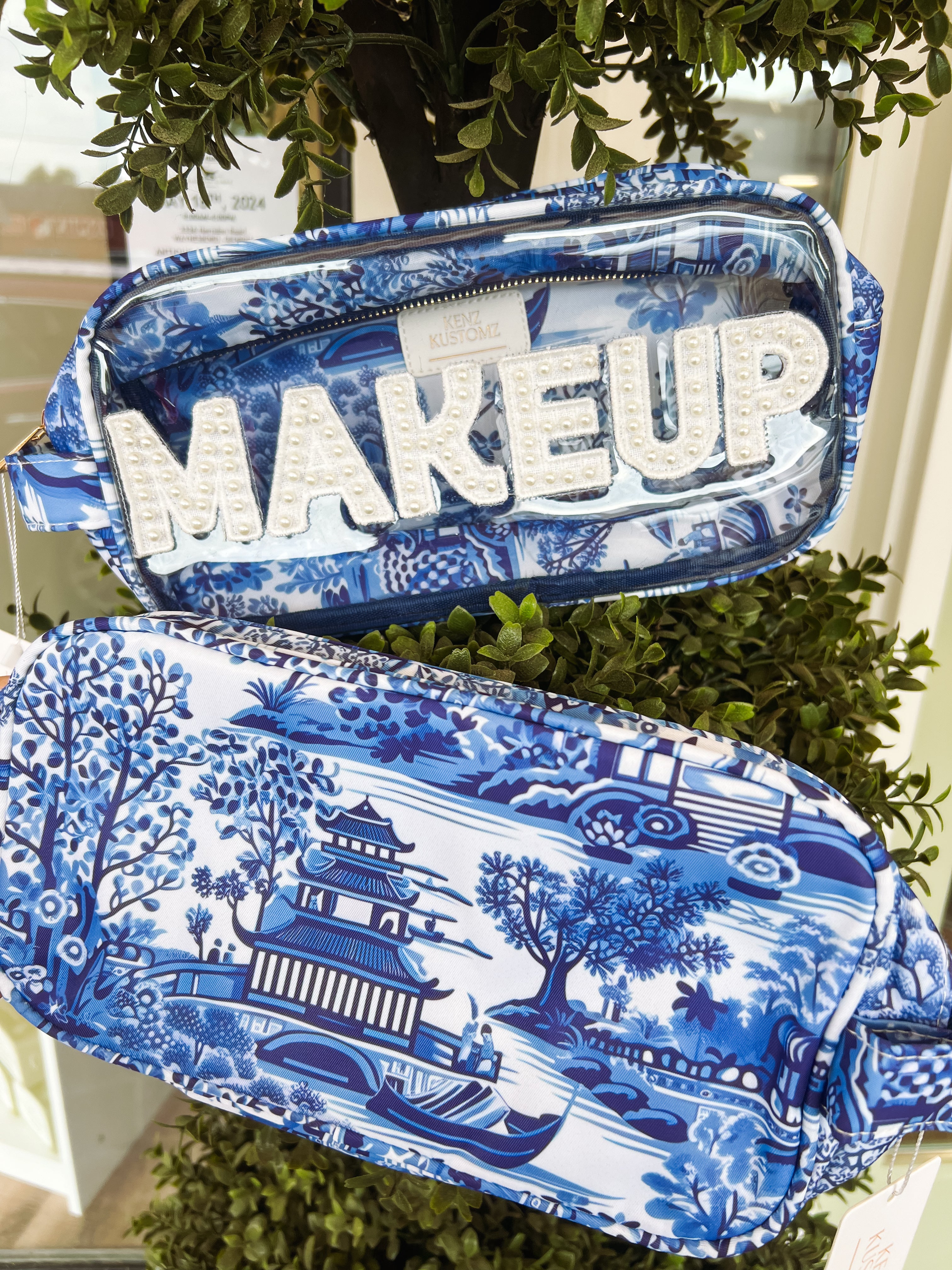 Blue Willow Makeup Bag