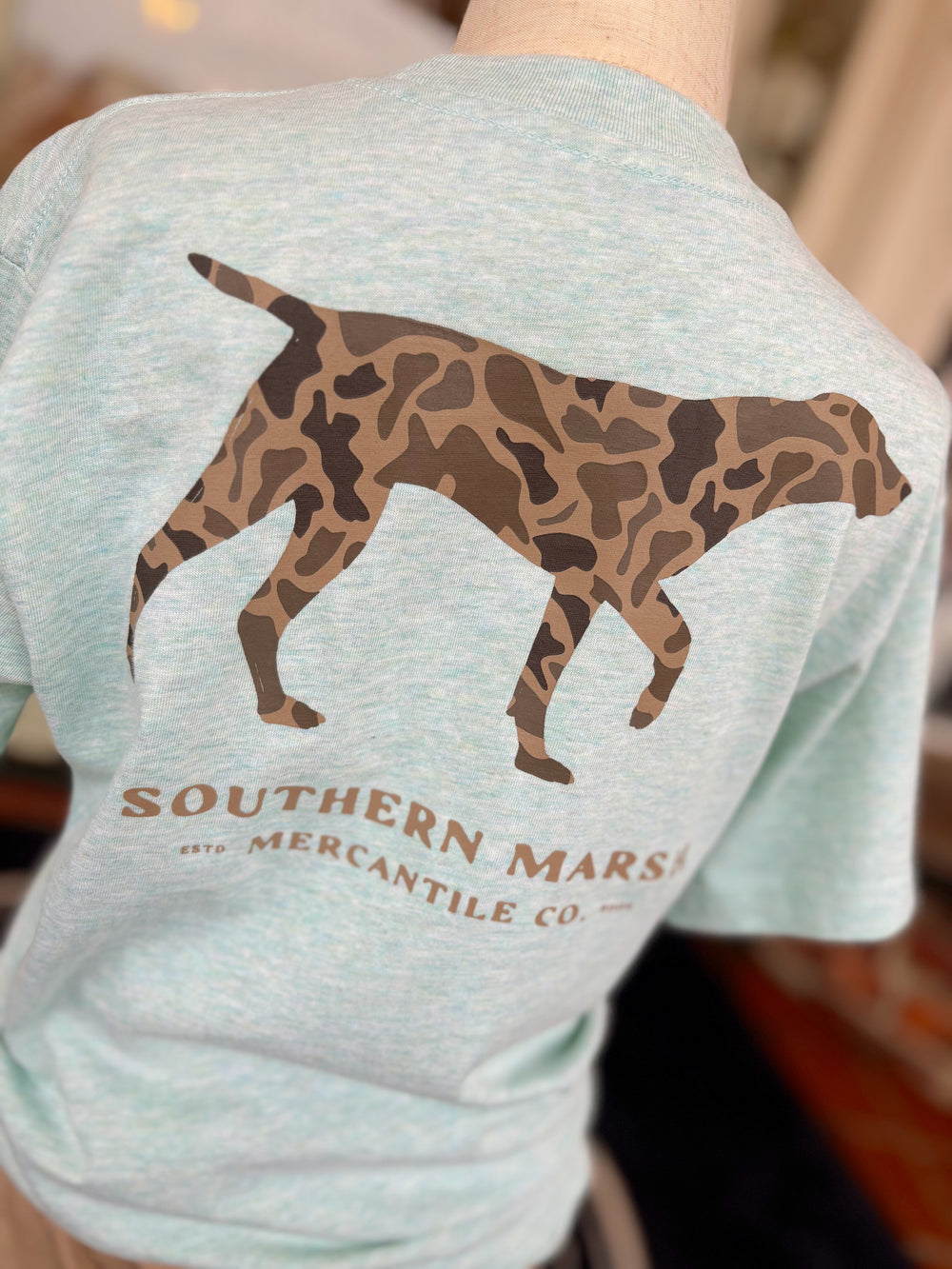 Youth Originals Camo Pointer in Washed Honeydew By Southern Marsh