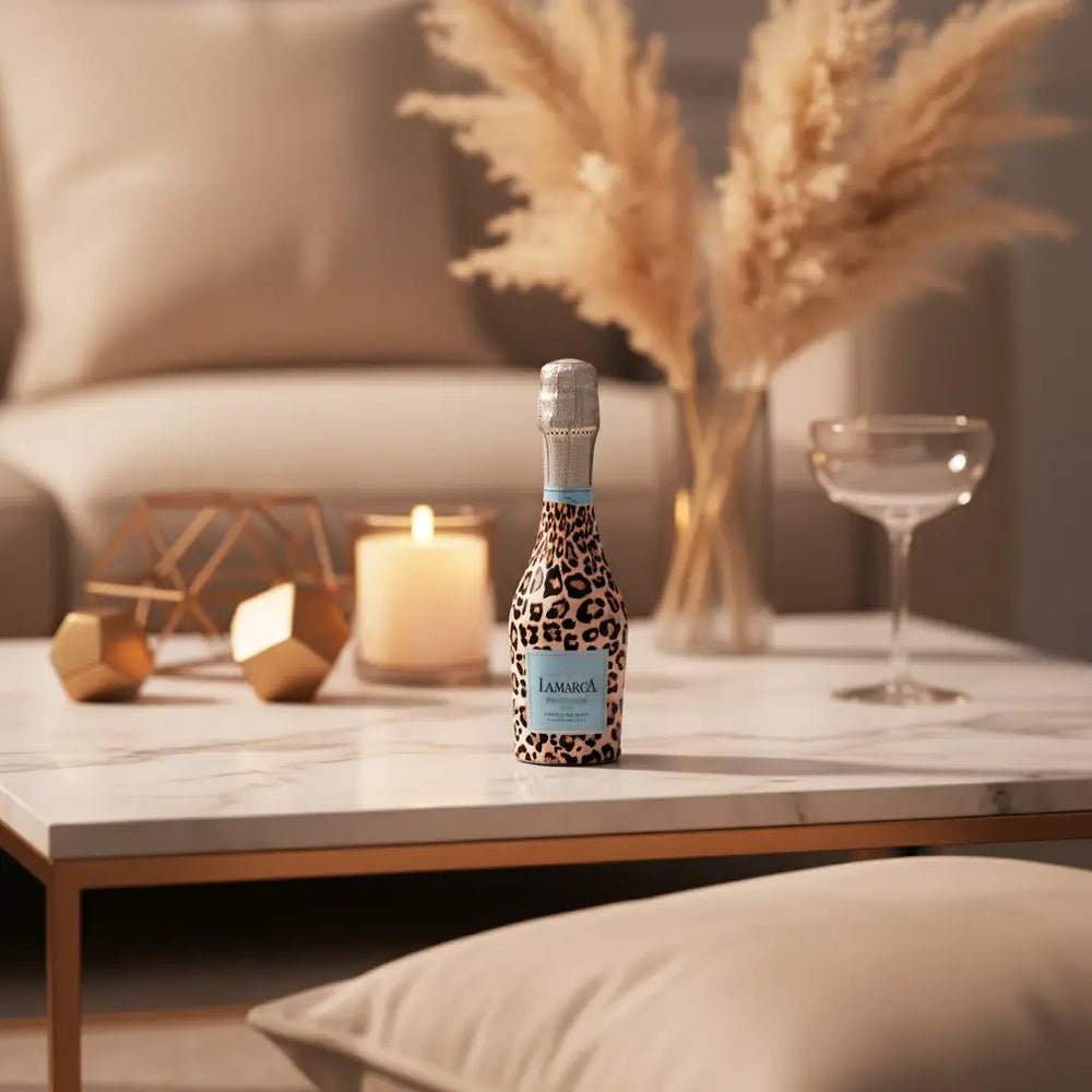 Beau Bottle Tan Leopard- Mini Prosecco Collection- Six Pack
