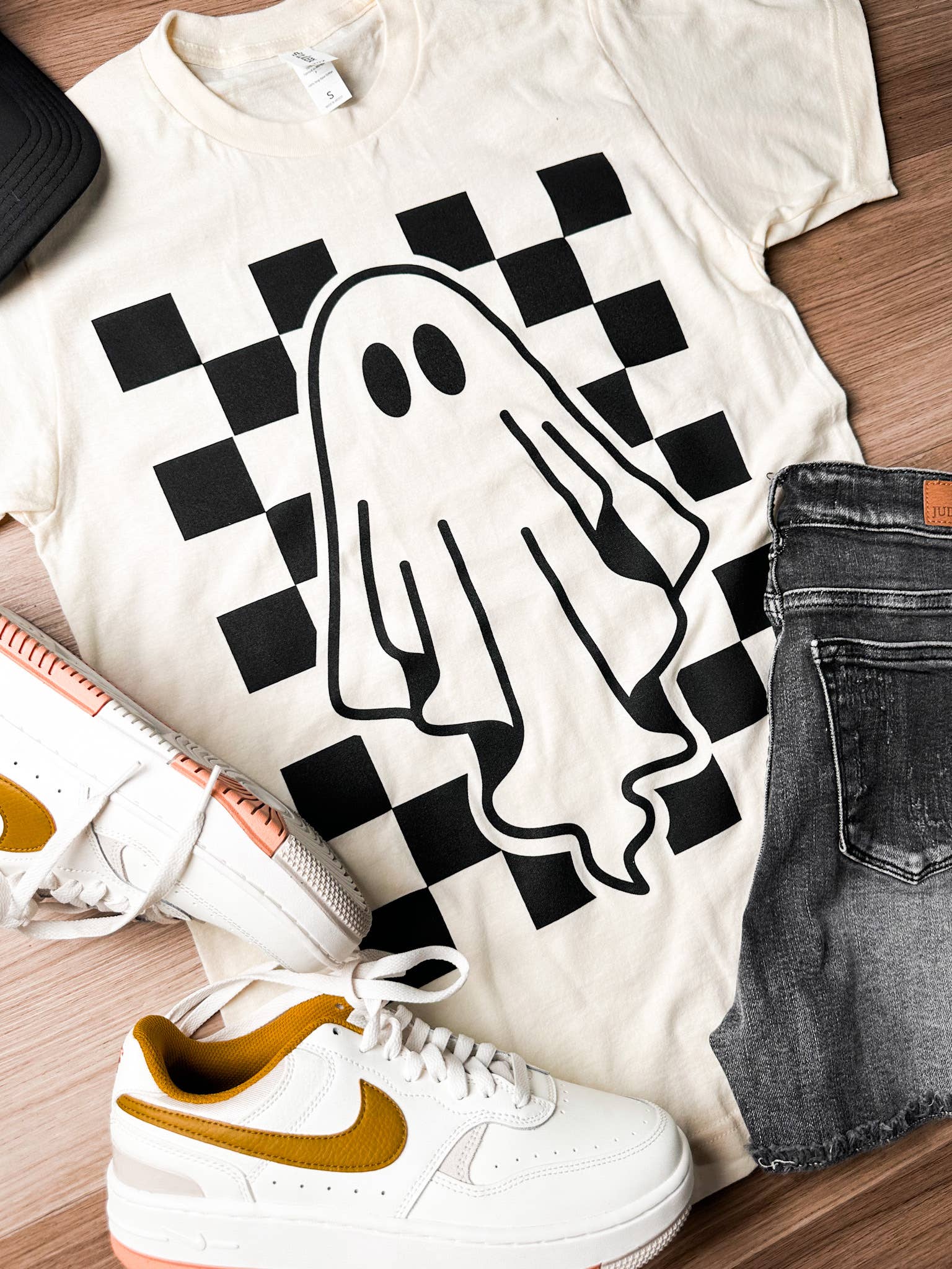 Checkered Ghost Graphic Tee