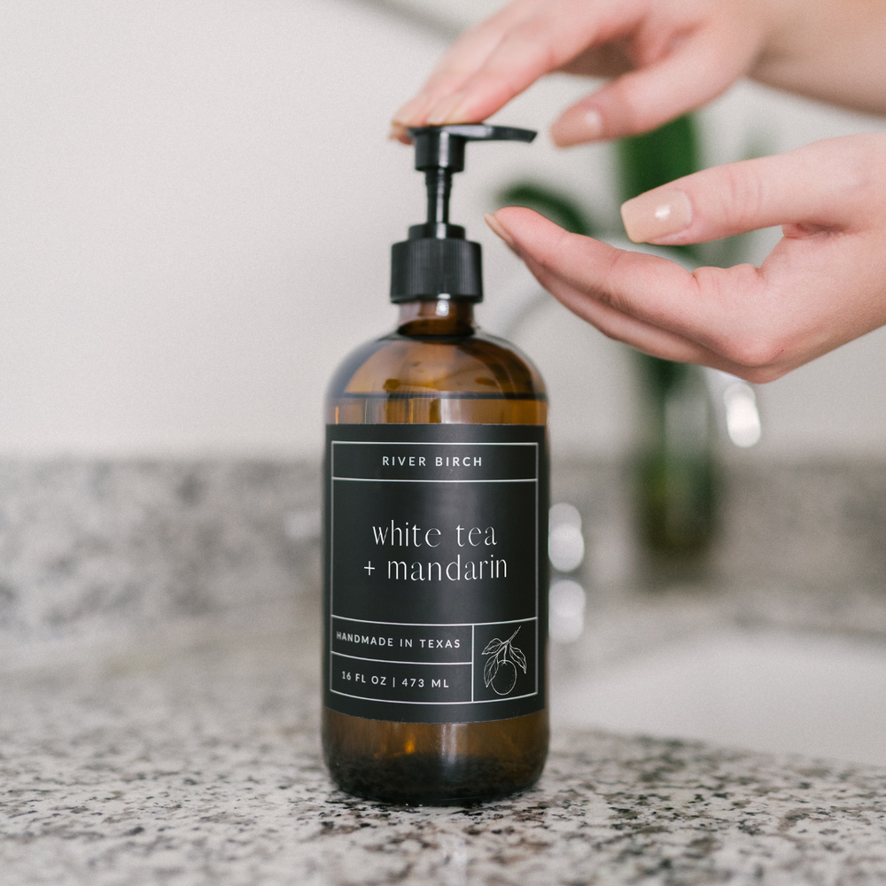 White Tea + Mandarin Handmade Hand Wash (16oz)