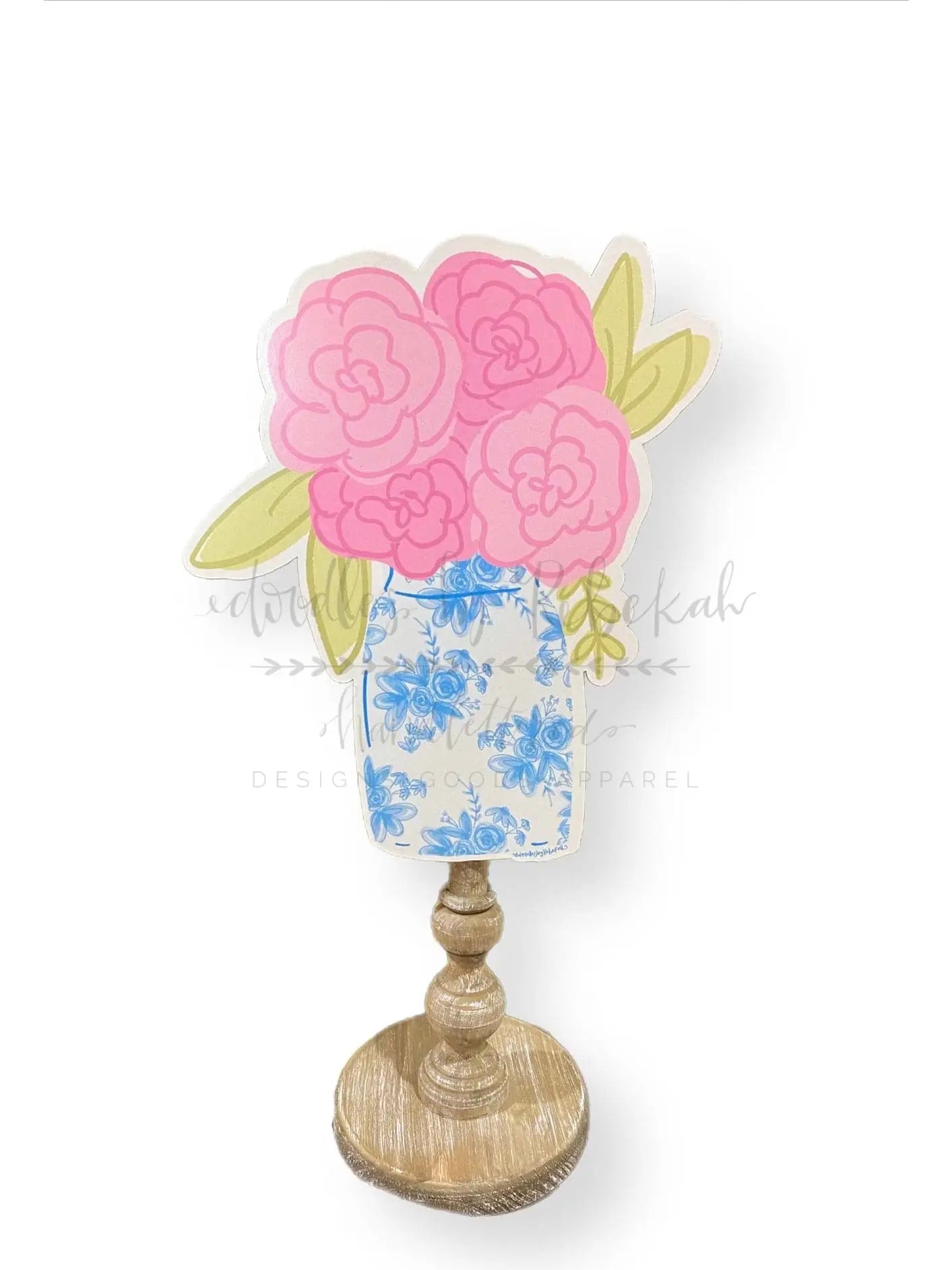 Pink Floral Bouquet Topper