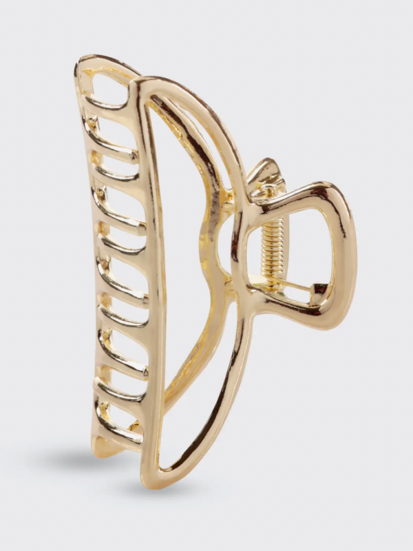 Gold Open Shape Claw Clip by Kitsch