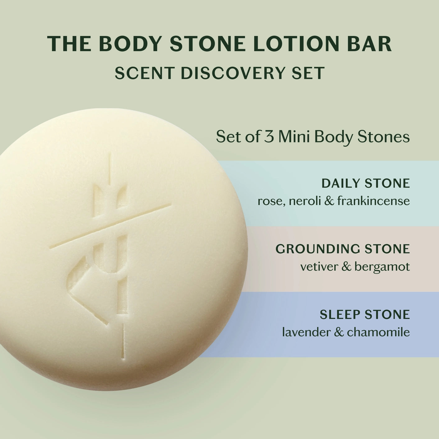 Body Stone Scent Discovery Set - Lotion Bar Trio