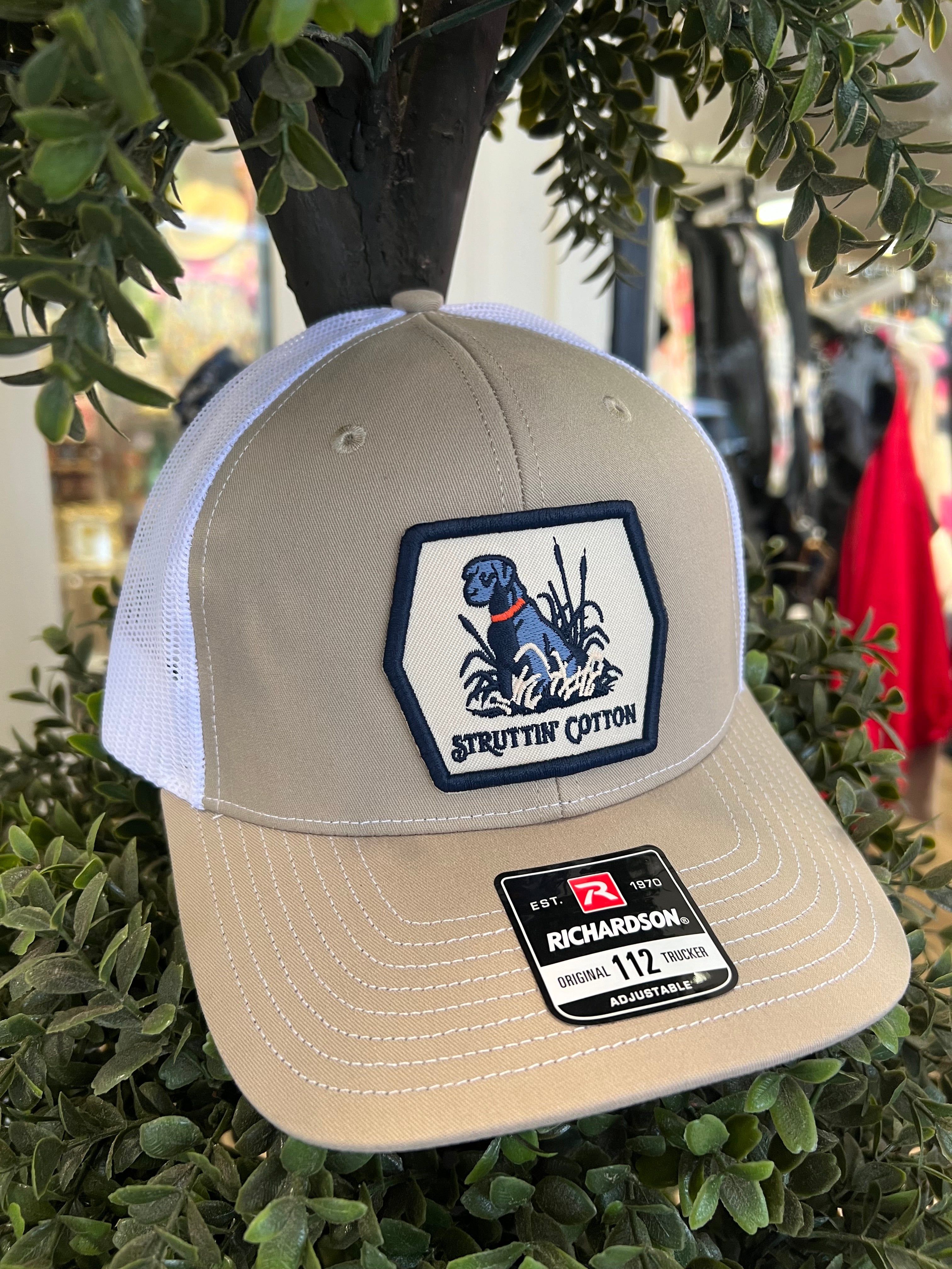 Lab Patch on Khaki Hat by Struttin Cotton