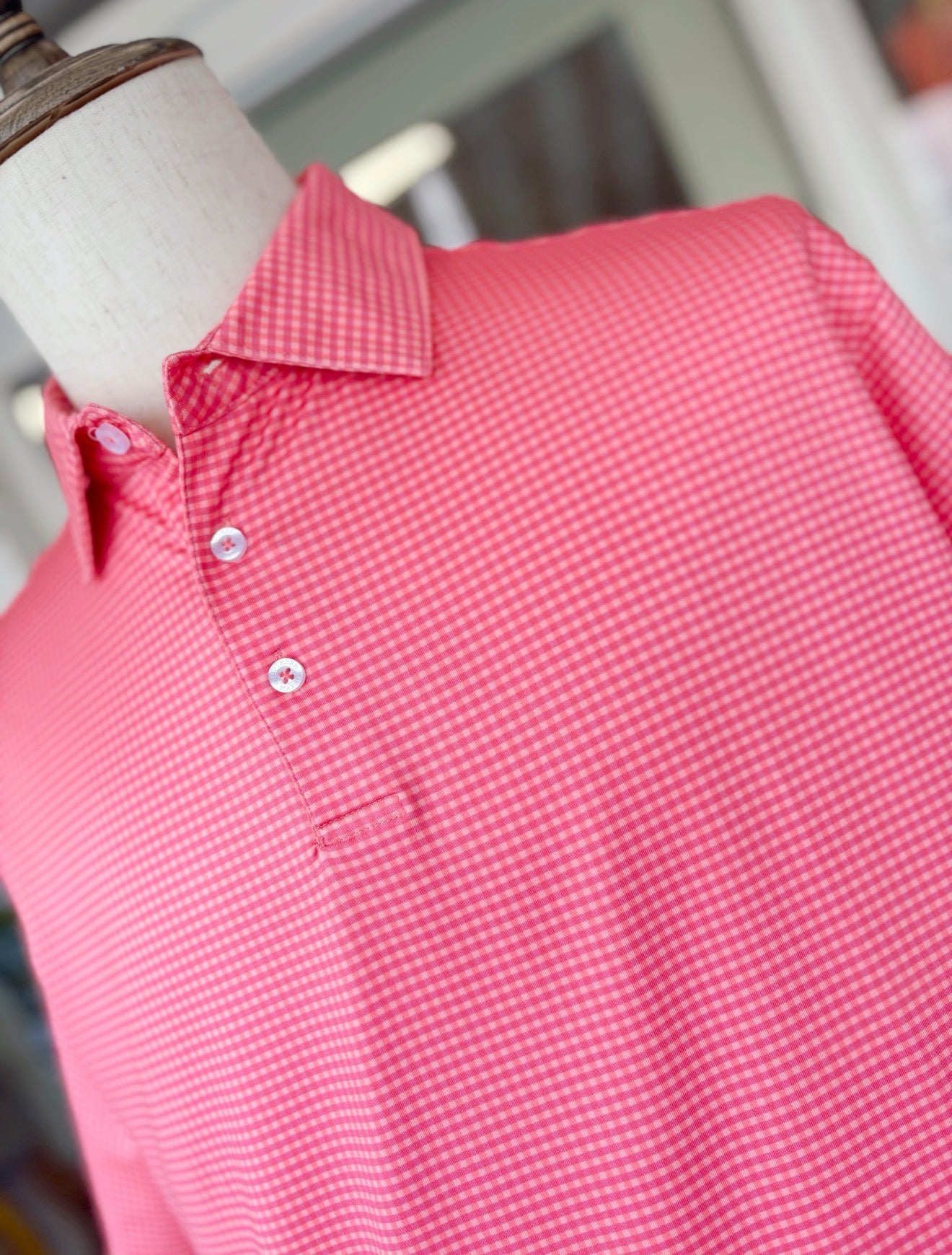 Walker Performance Polo in Coral & Peach by Southern Marsh