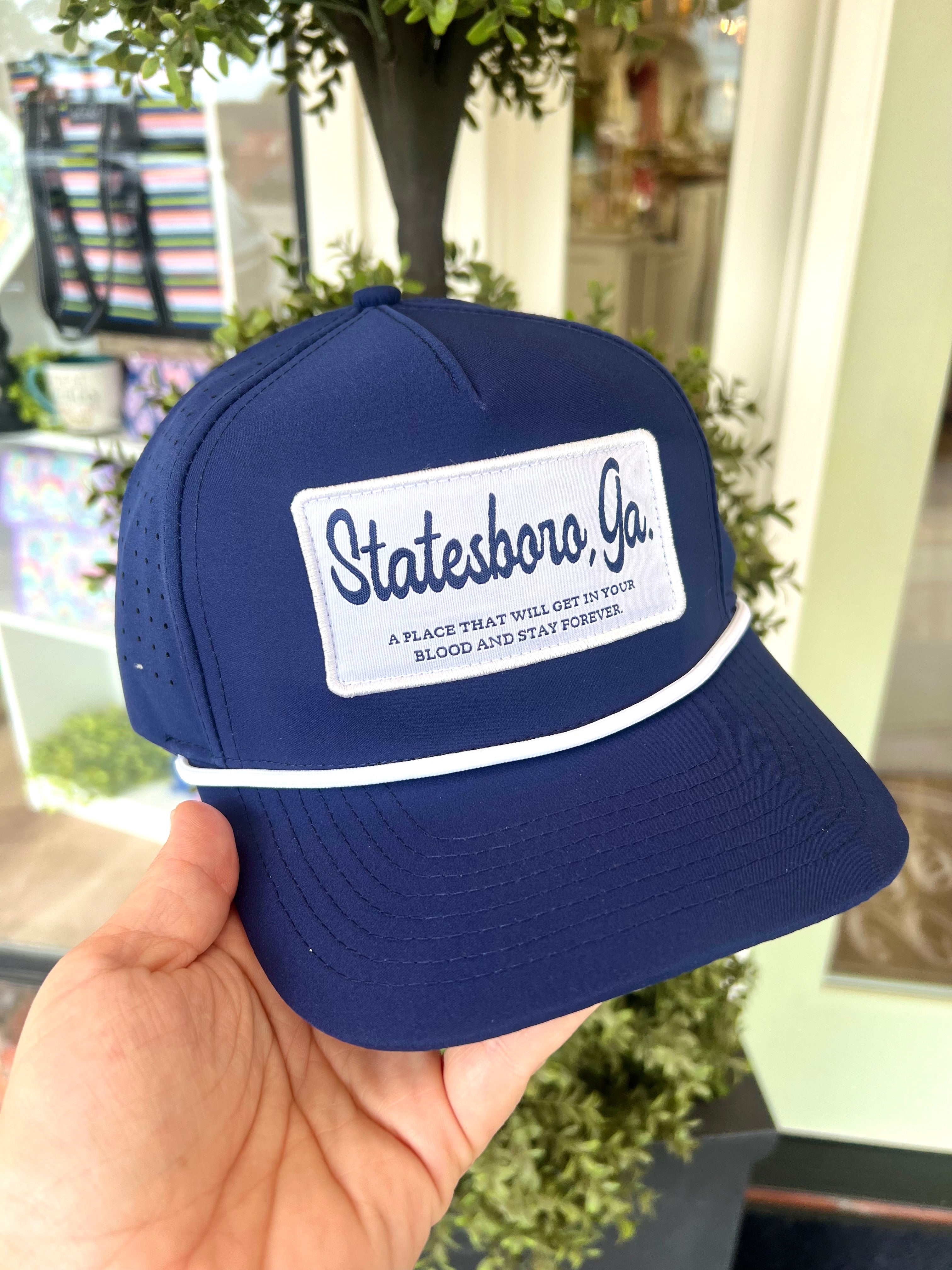 Statesboro, GA Rope Hat with Patch