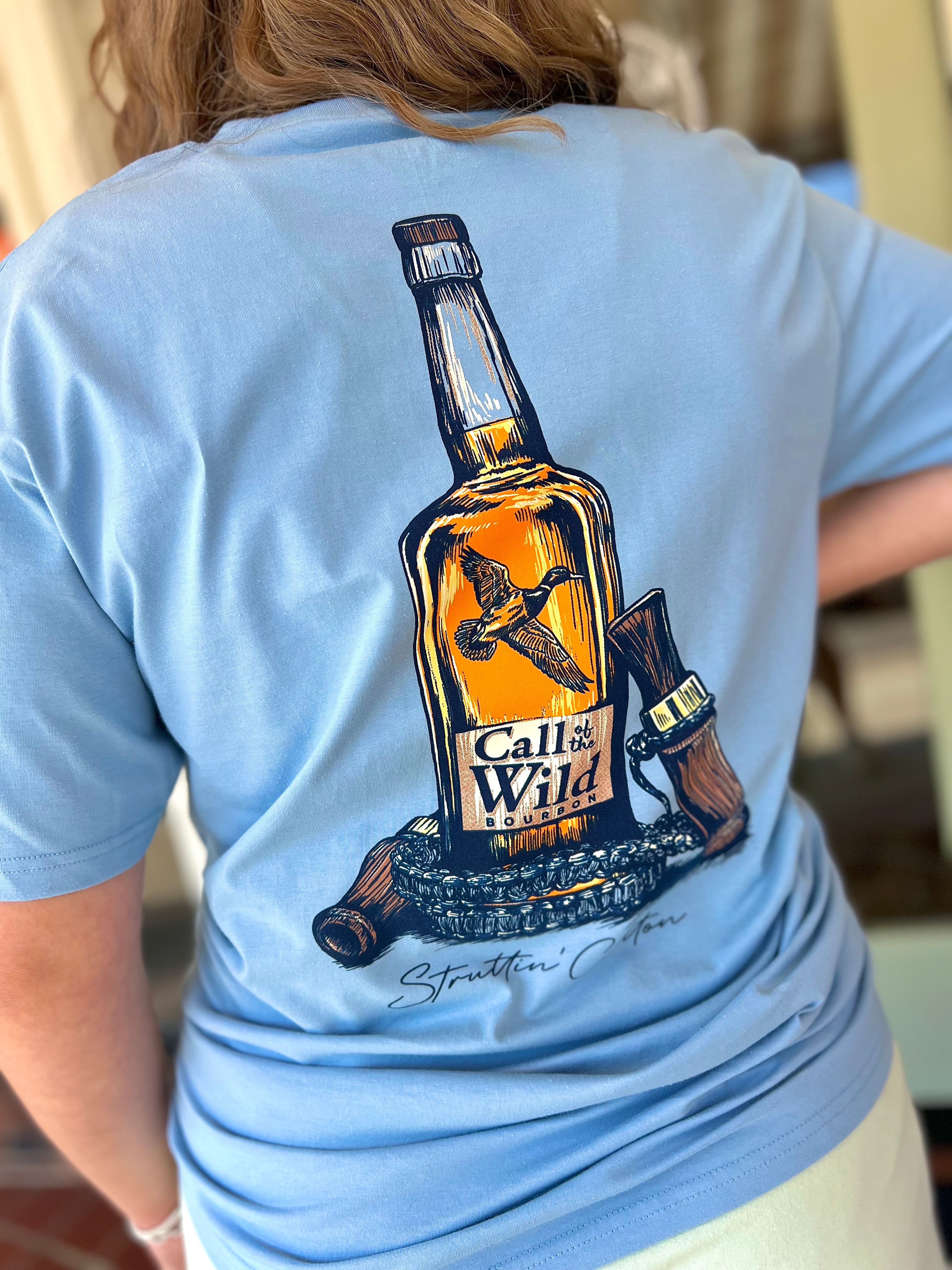 Call Of The Wild Whiskey Tee by Struttin' Cotton