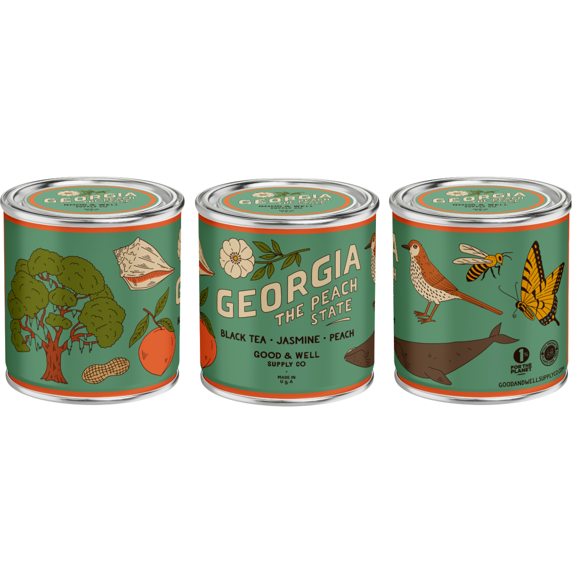 Georgia State Soy Candle