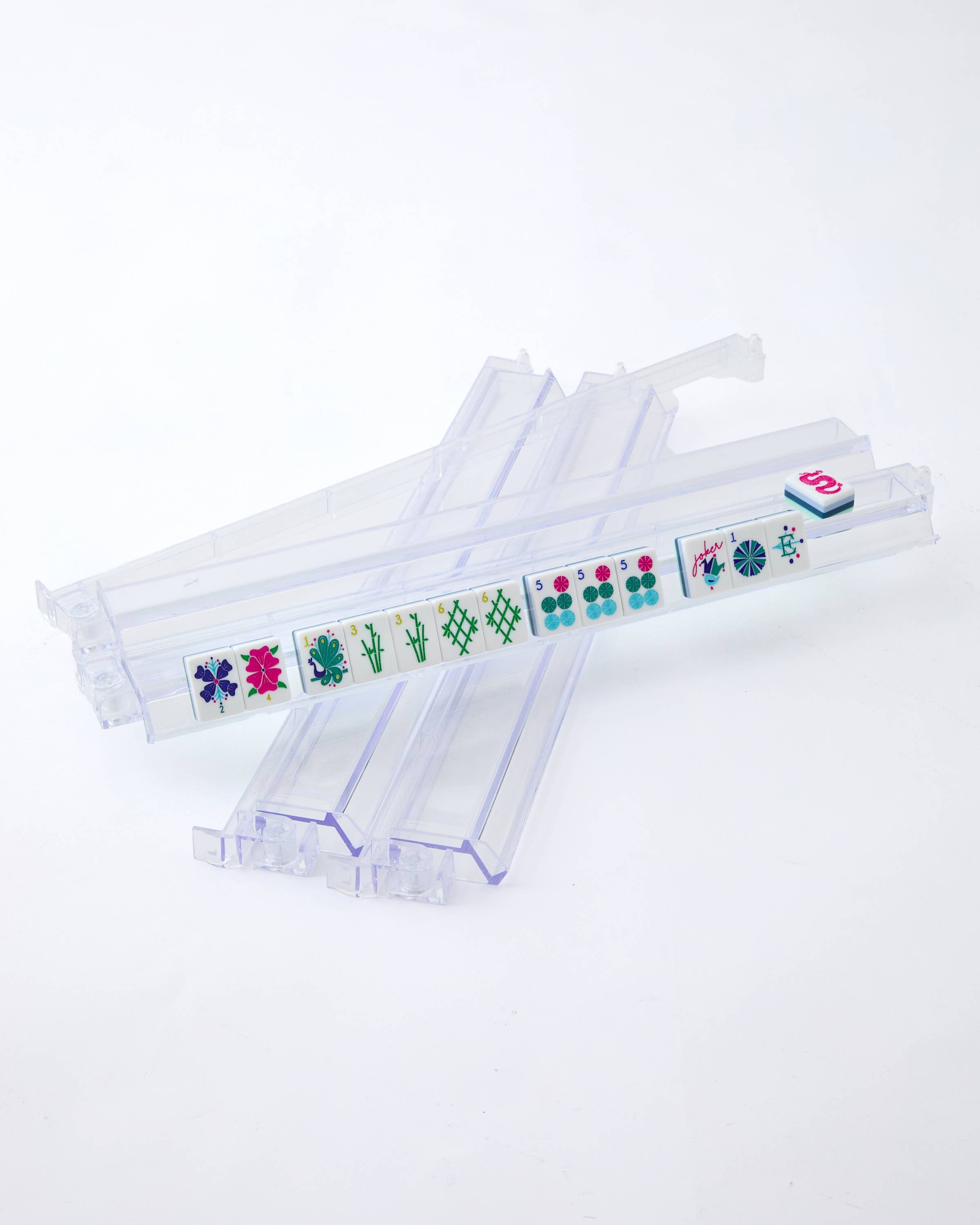 Clear Acrylic Rack and Pusher Set For Mahjong
